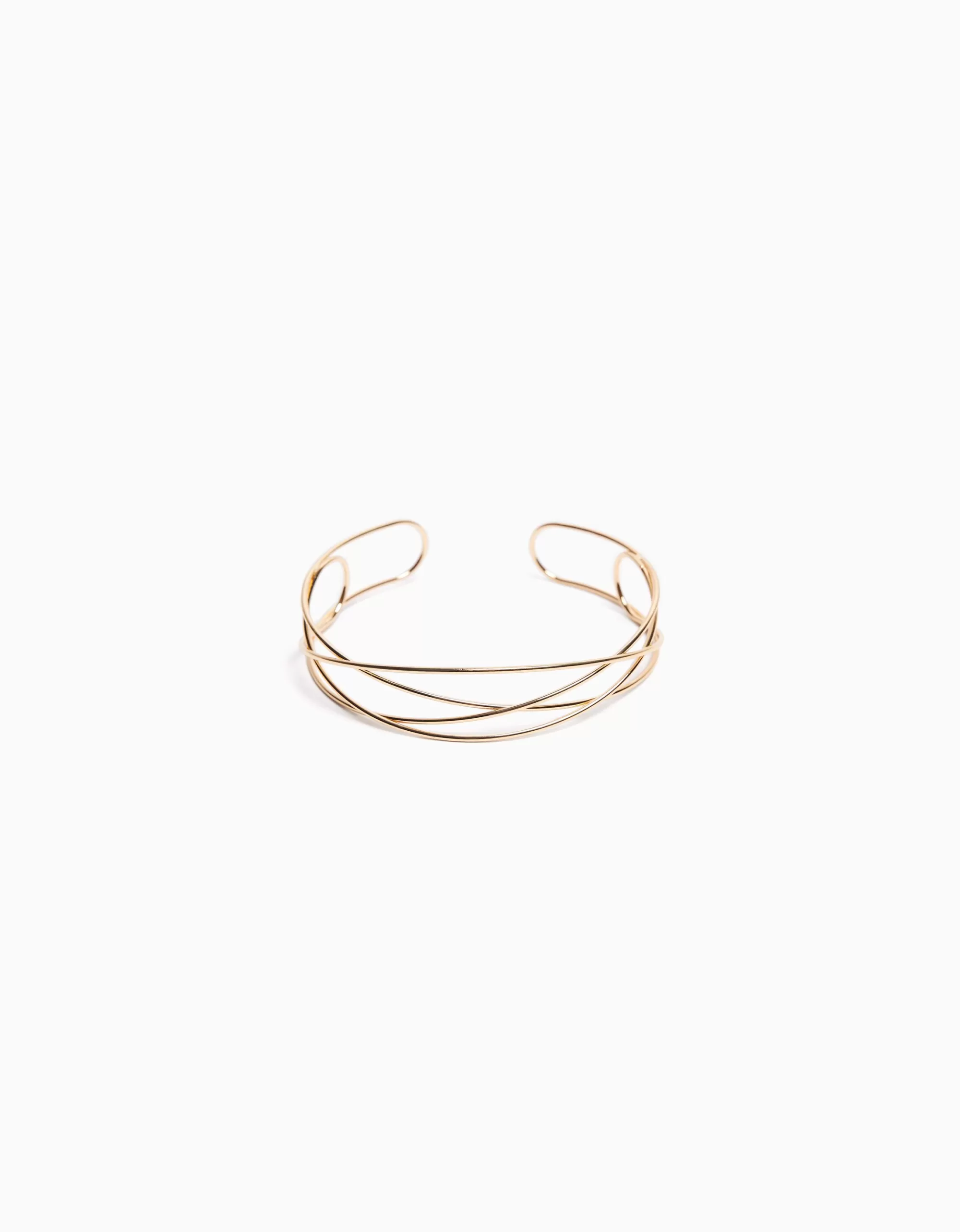 MUJER BERSHKA Collar choker trenzado