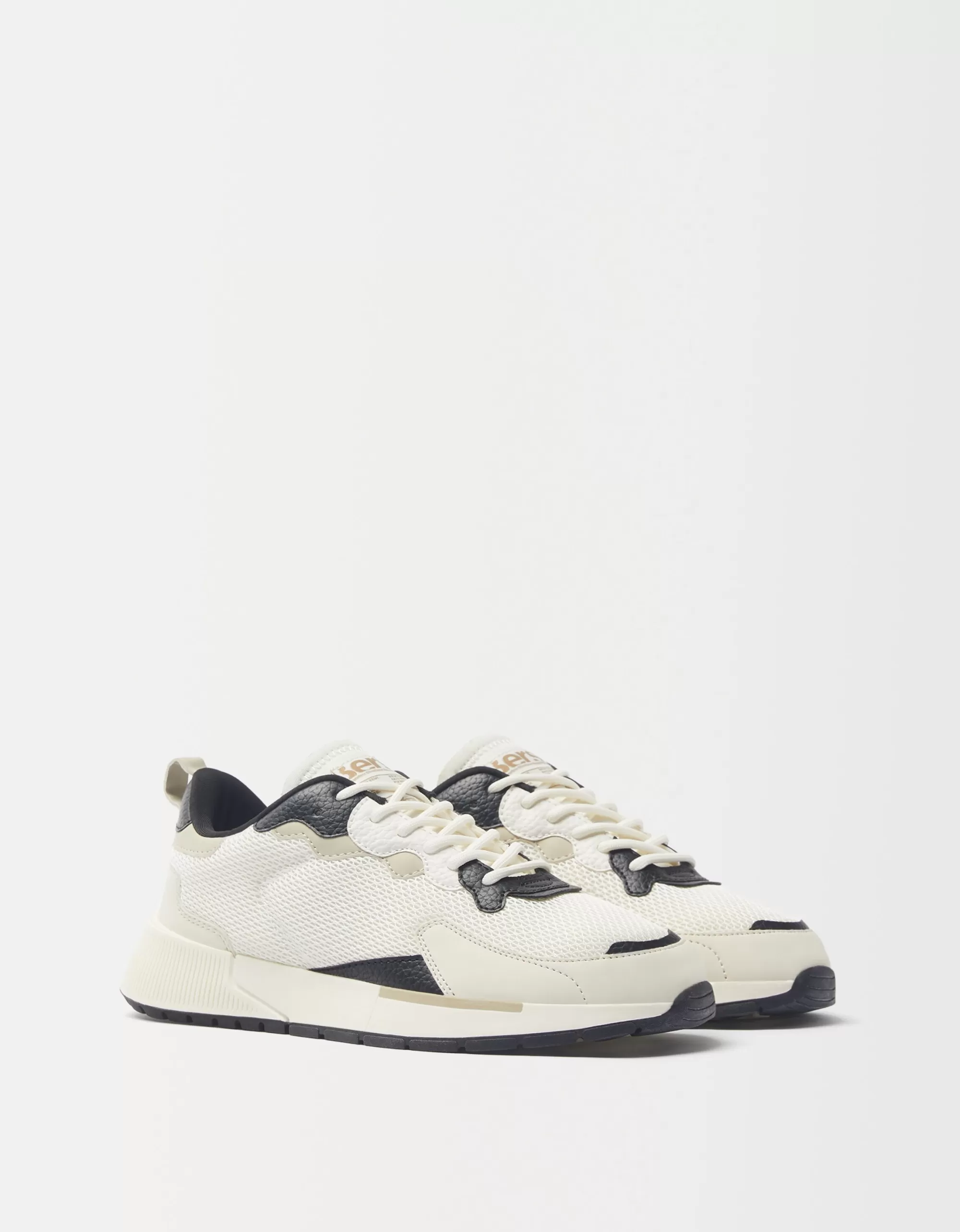 HOMBRE BERSHKA Deportivas combinadas rejilla hombre