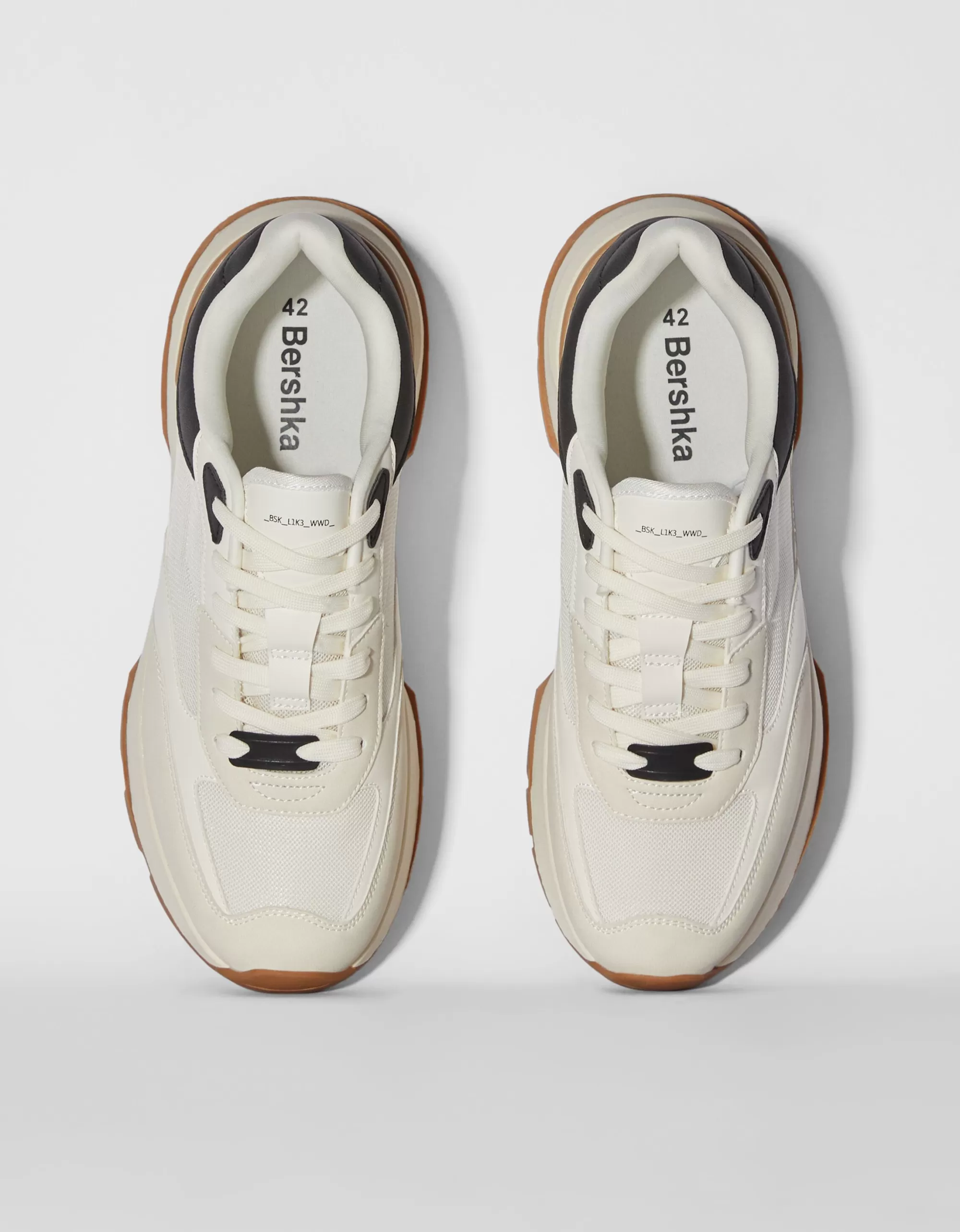 HOMBRE BERSHKA Deportivas combinadas rejilla hombre