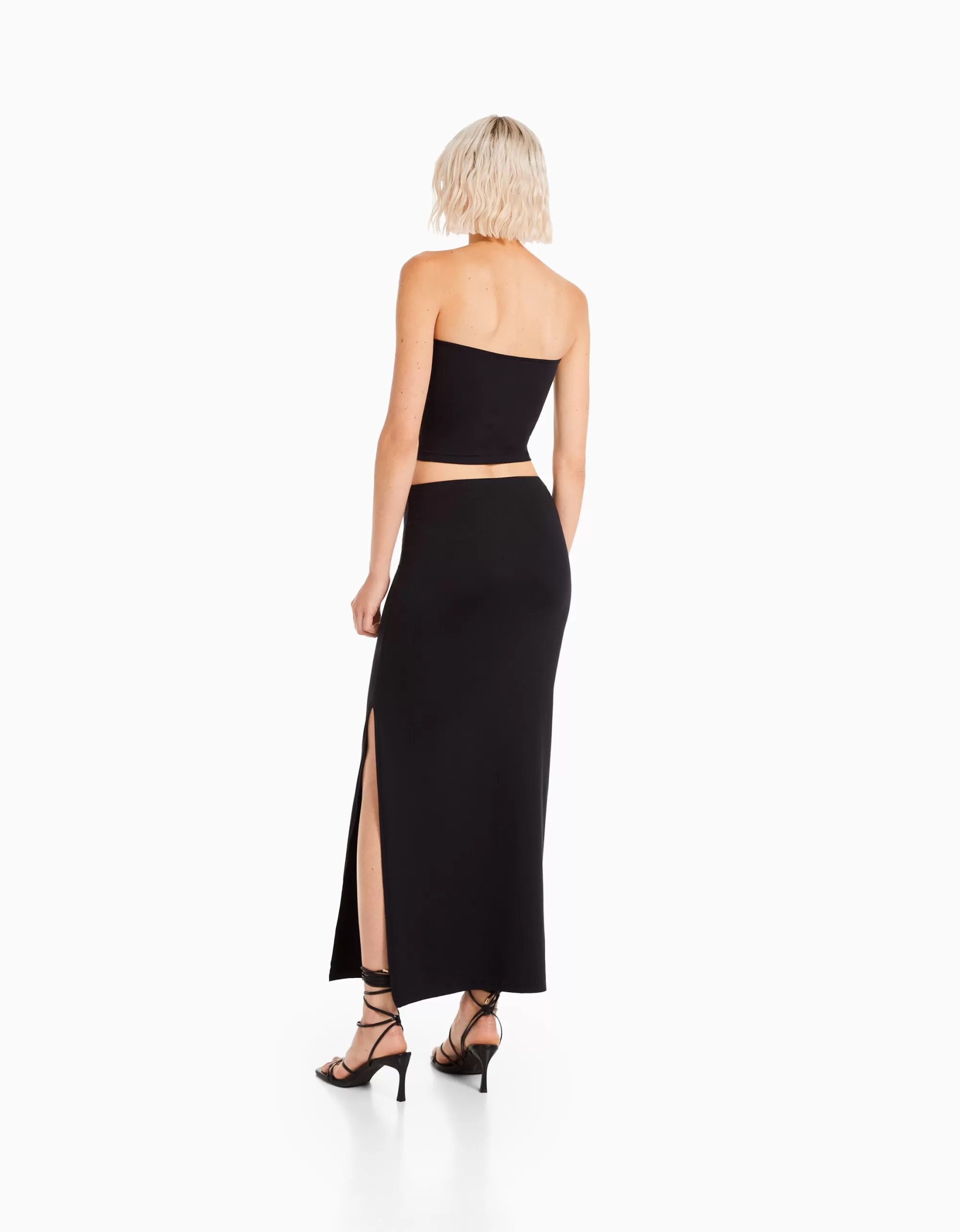 MUJER BERSHKA Falda midi