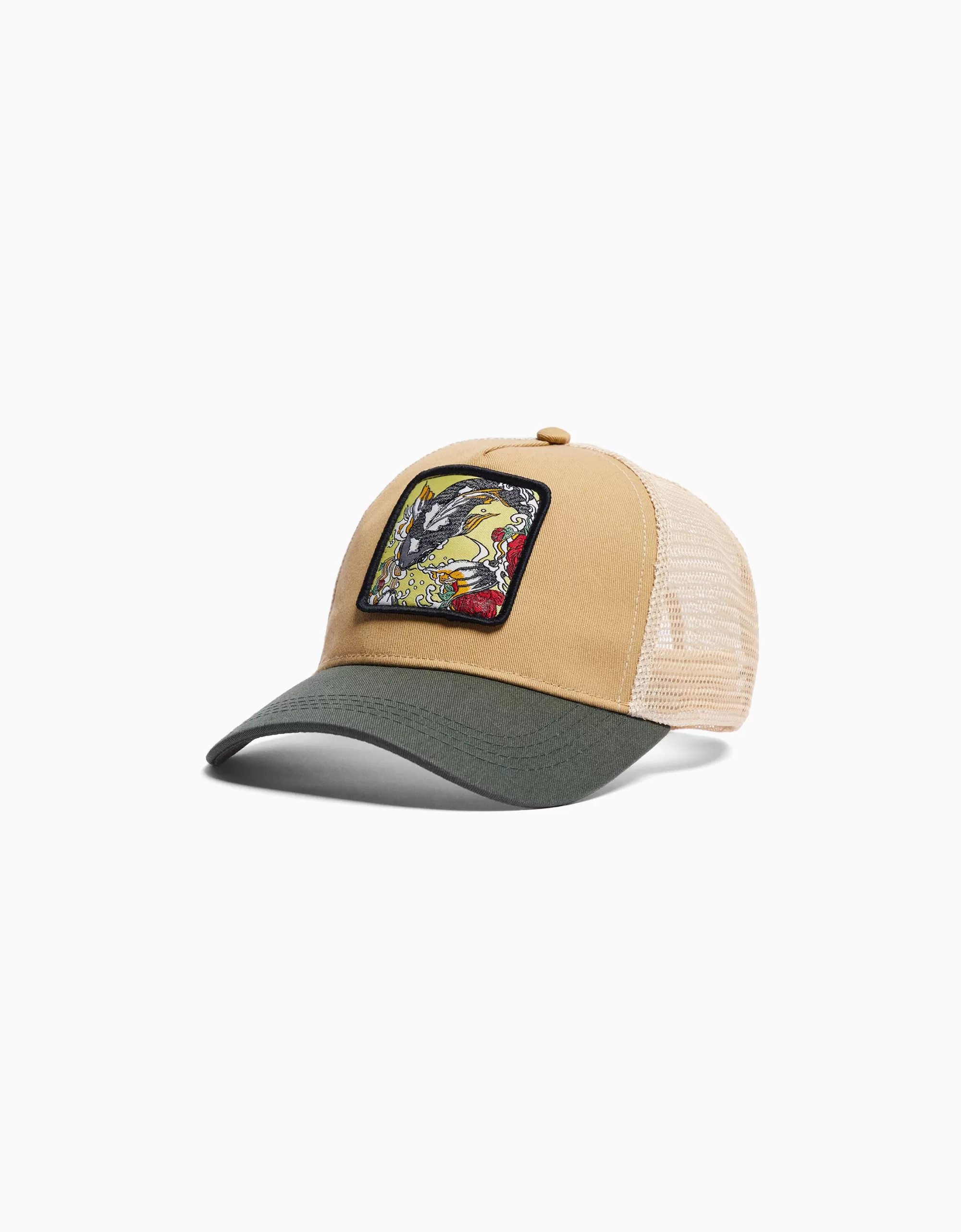 HOMBRE BERSHKA Gorra trucker print