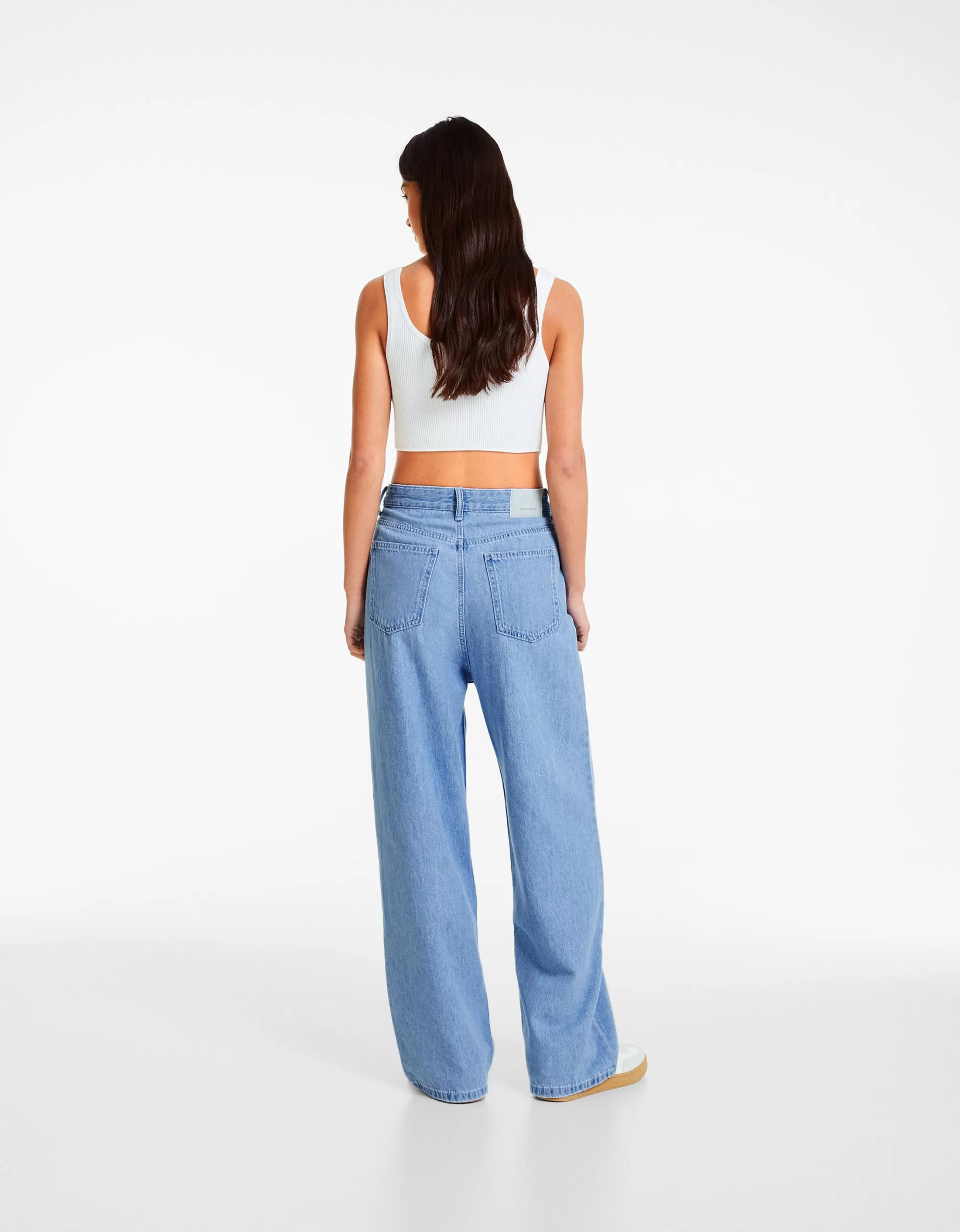 MUJER BERSHKA Jeans 90's pliegues