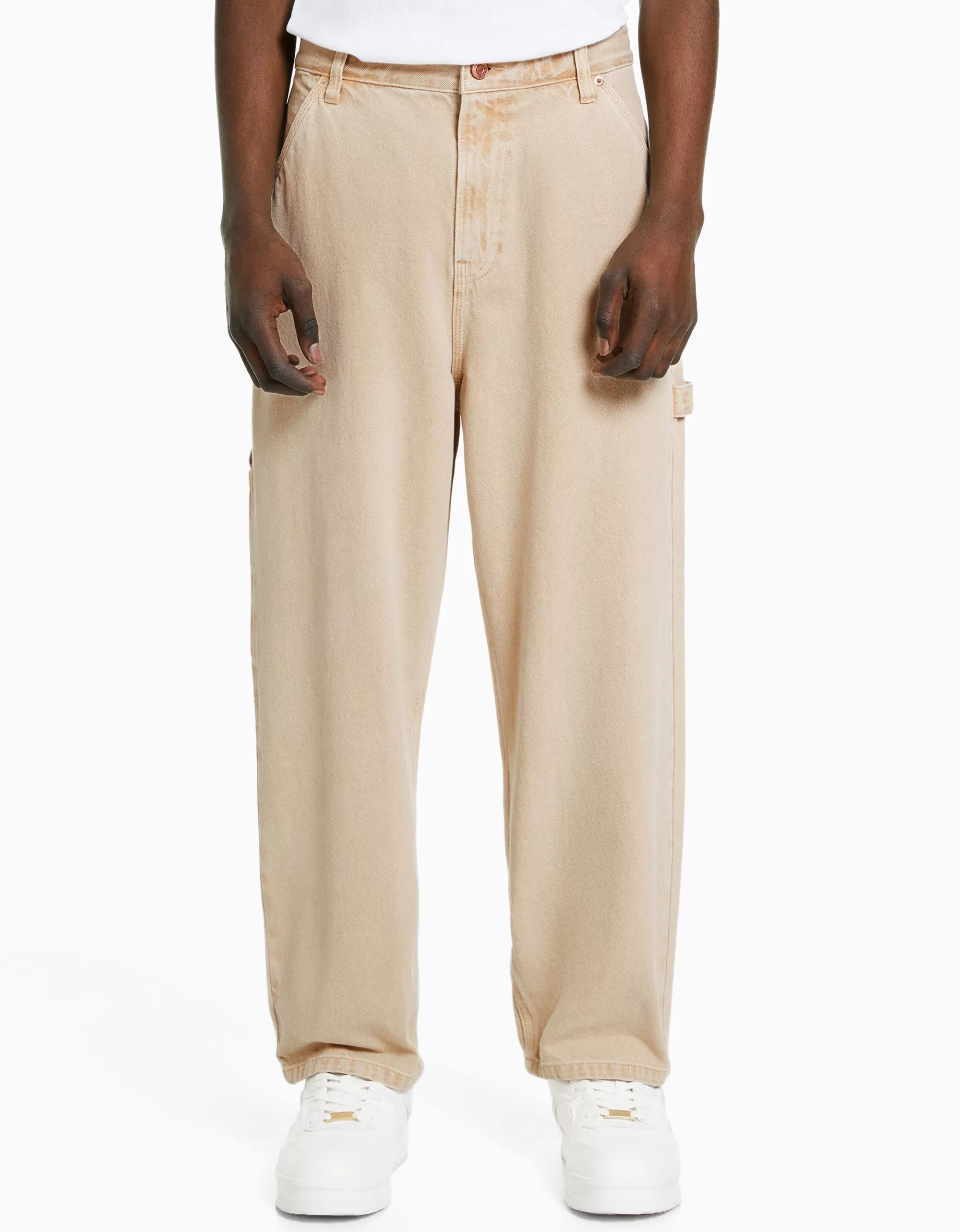 MUJER BERSHKA Jeans baggy carpenter