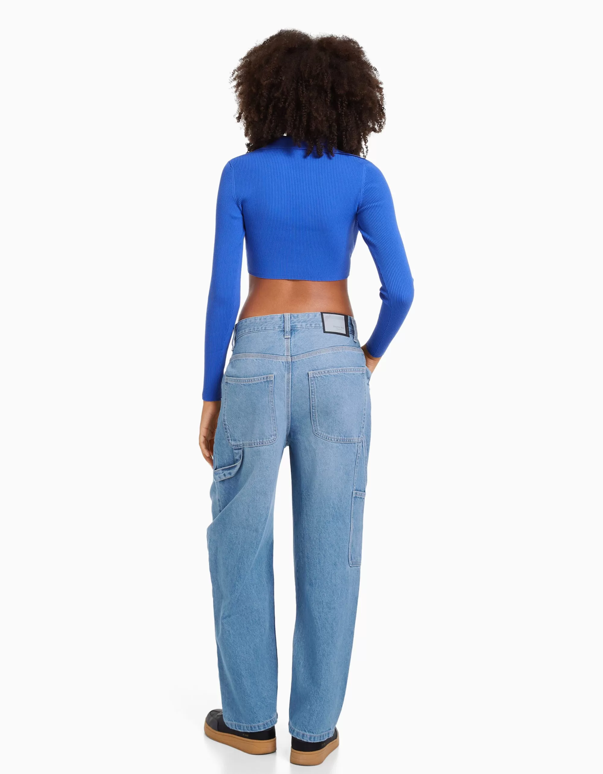MUJER BERSHKA Jeans baggy carpenter