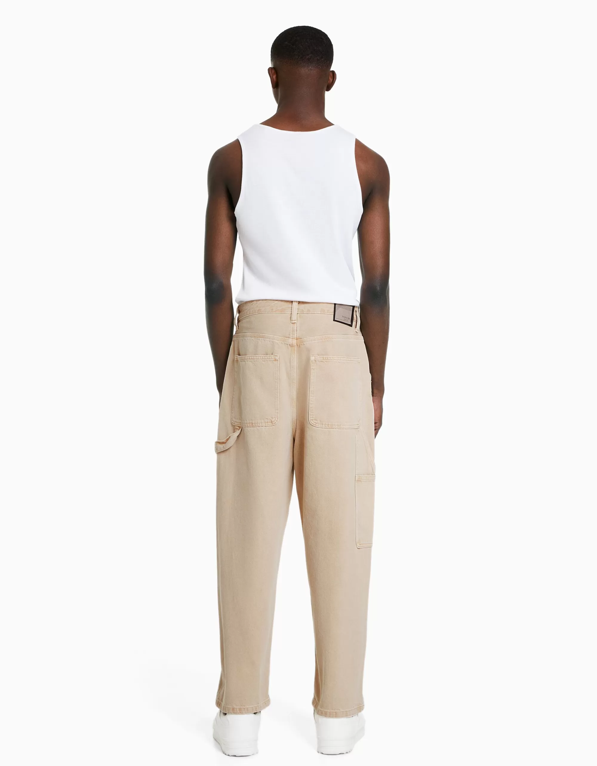 MUJER BERSHKA Jeans baggy carpenter