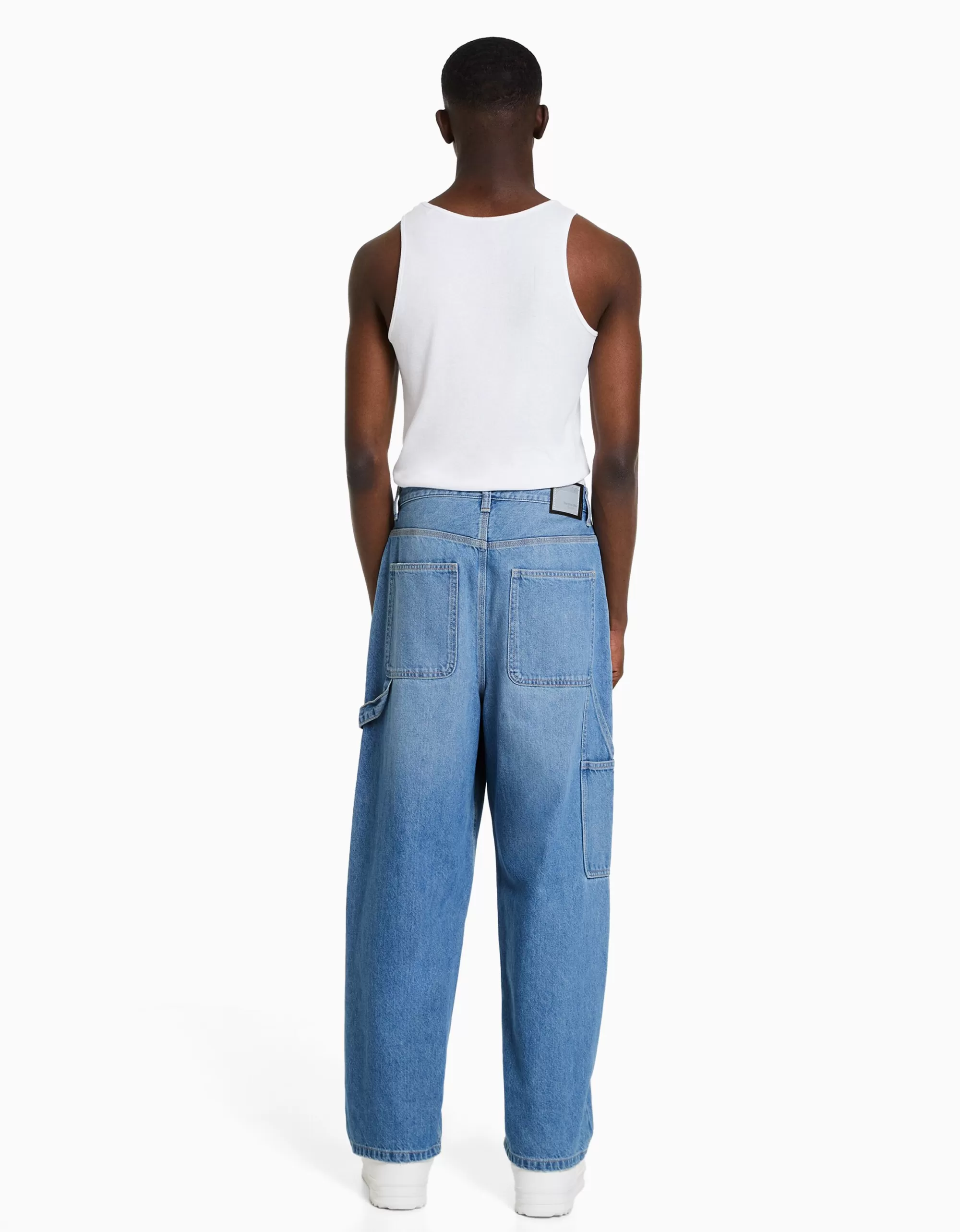 MUJER BERSHKA Jeans baggy carpenter