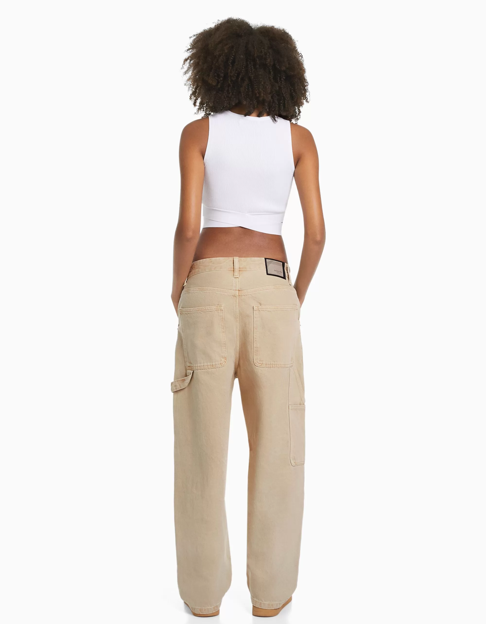MUJER BERSHKA Jeans baggy carpenter
