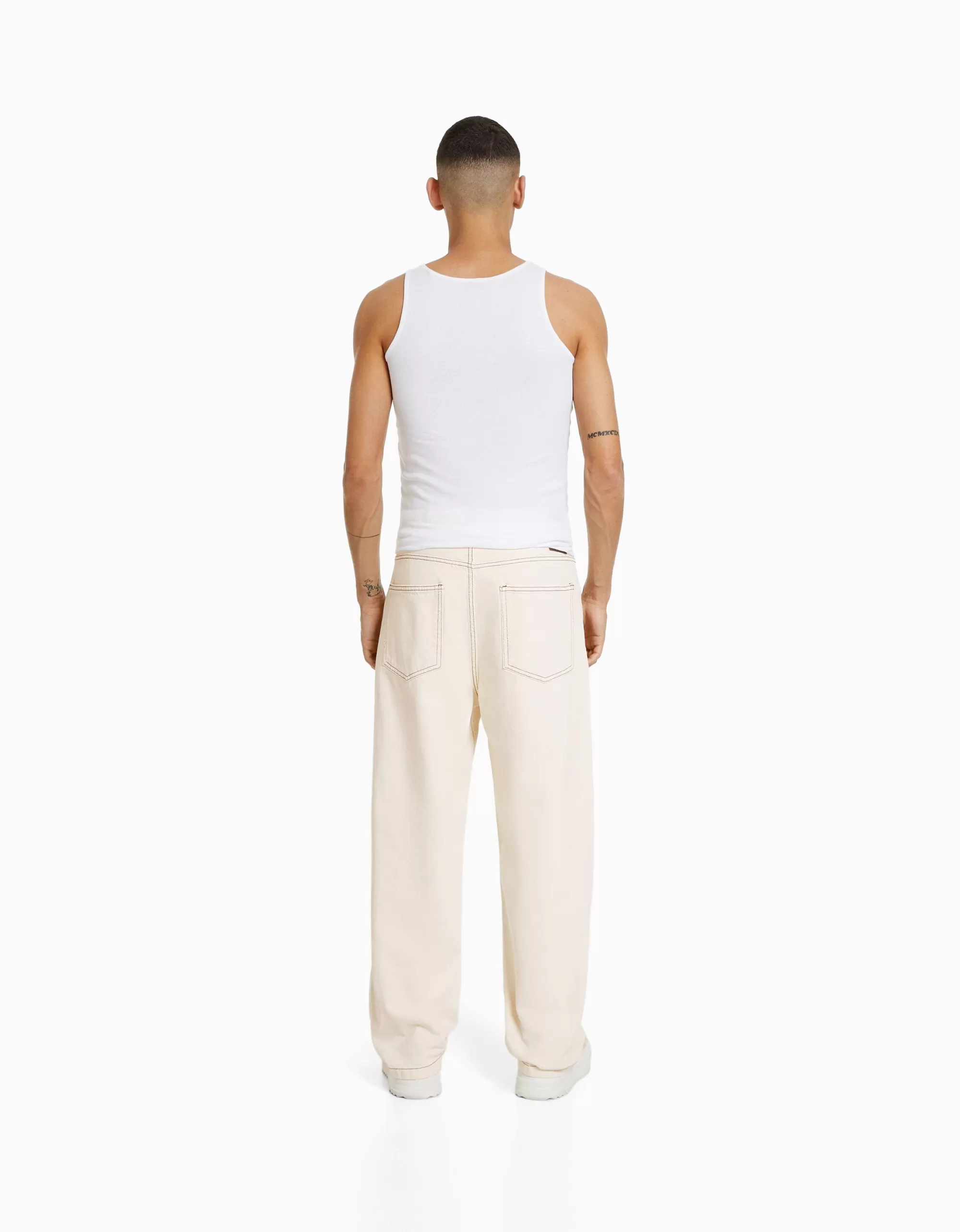 HOMBRE BERSHKA Jeans baggy color