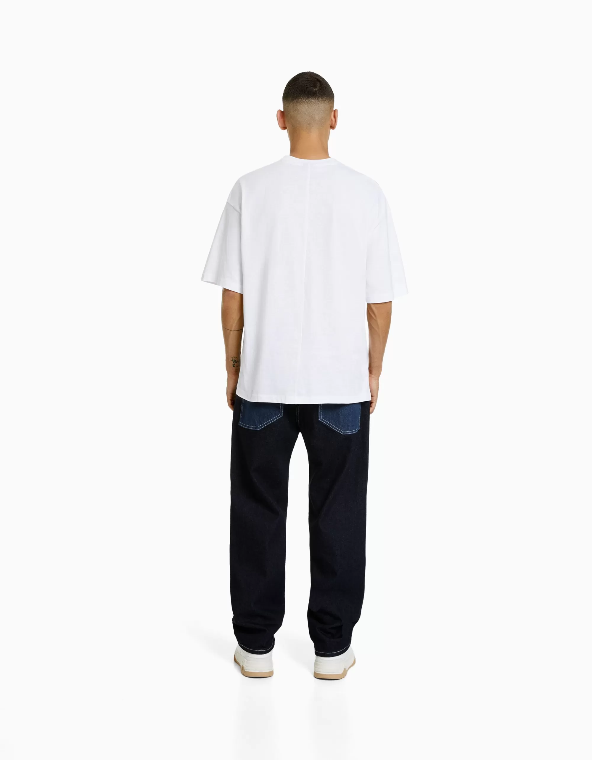 HOMBRE BERSHKA Jeans baggy color block