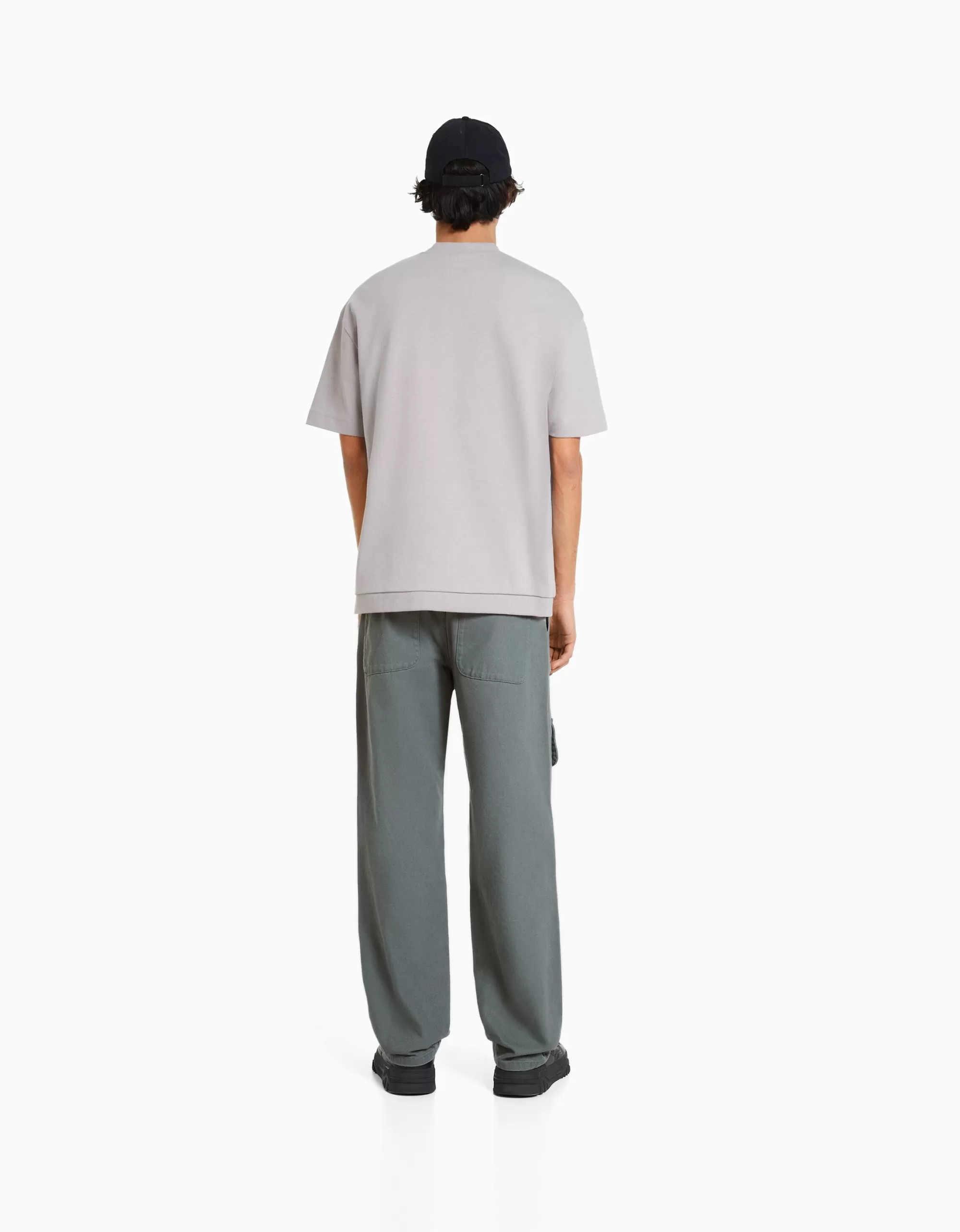 HOMBRE BERSHKA Jeans cargo multipocket