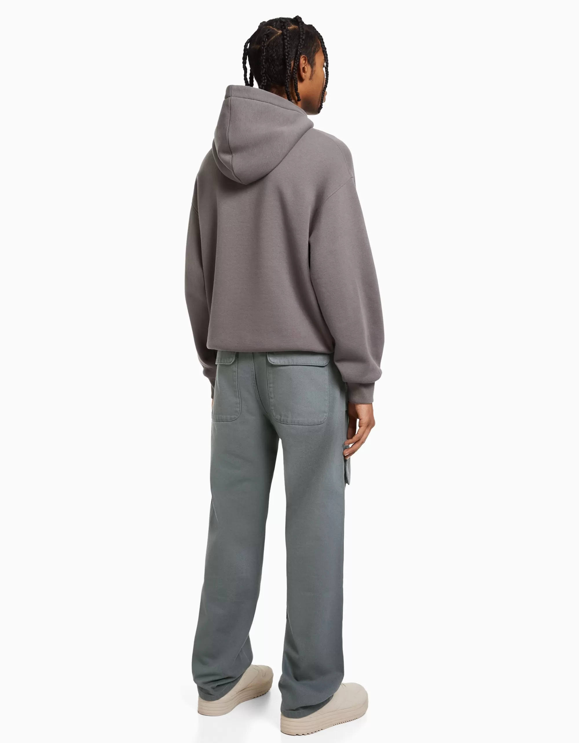 HOMBRE BERSHKA Jeans cargo multipocket