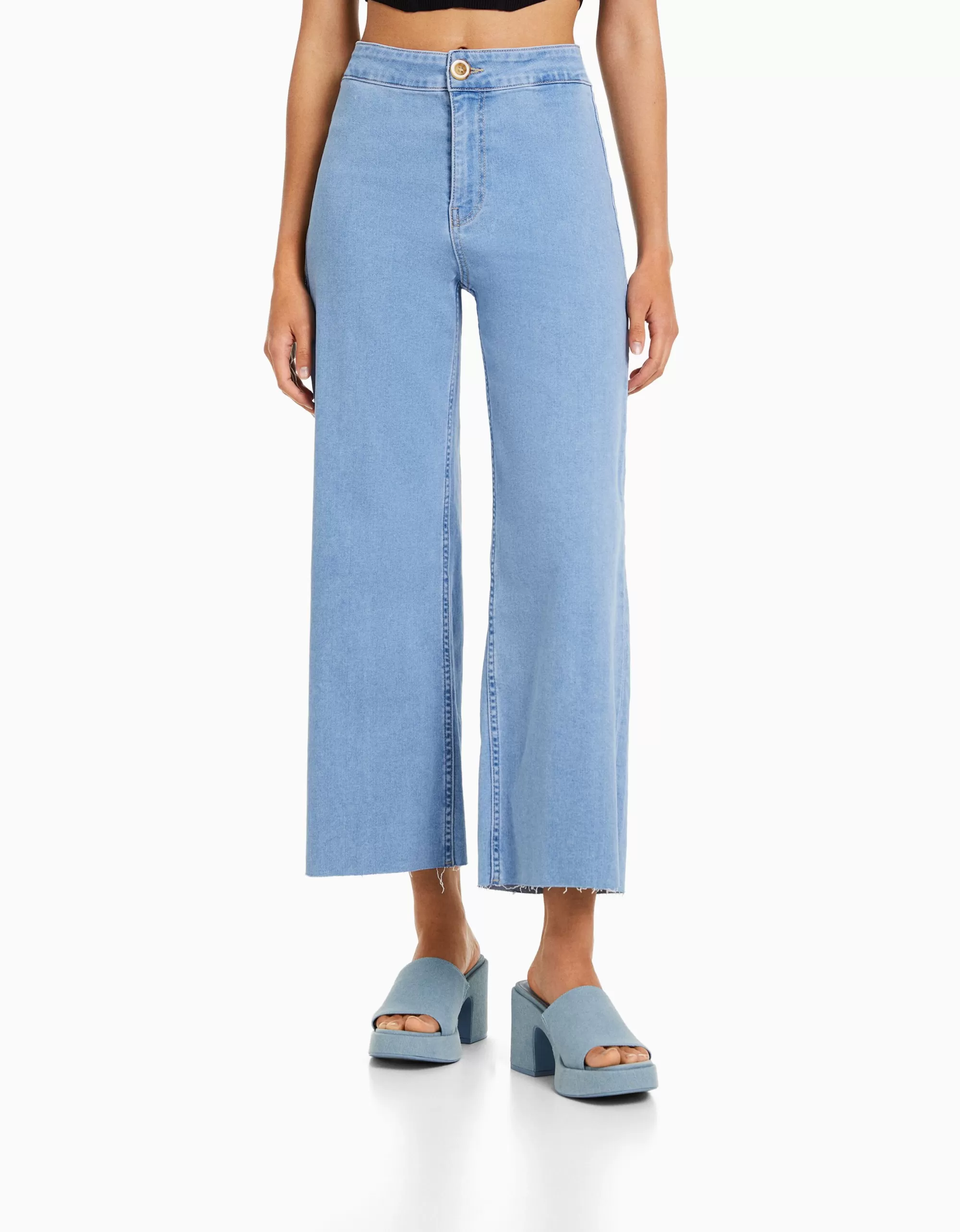 MUJER BERSHKA Jeans culotte