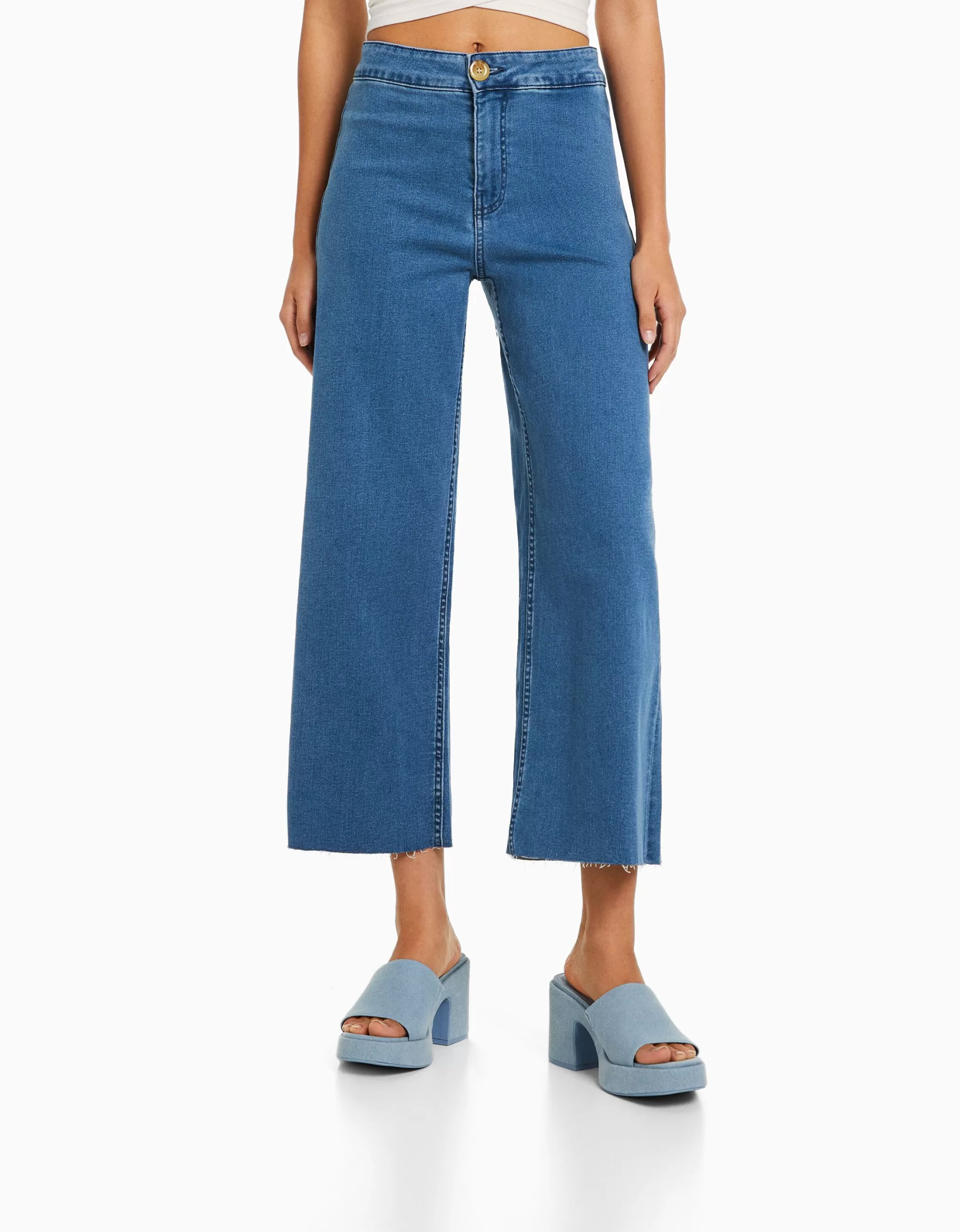 MUJER BERSHKA Jeans culotte