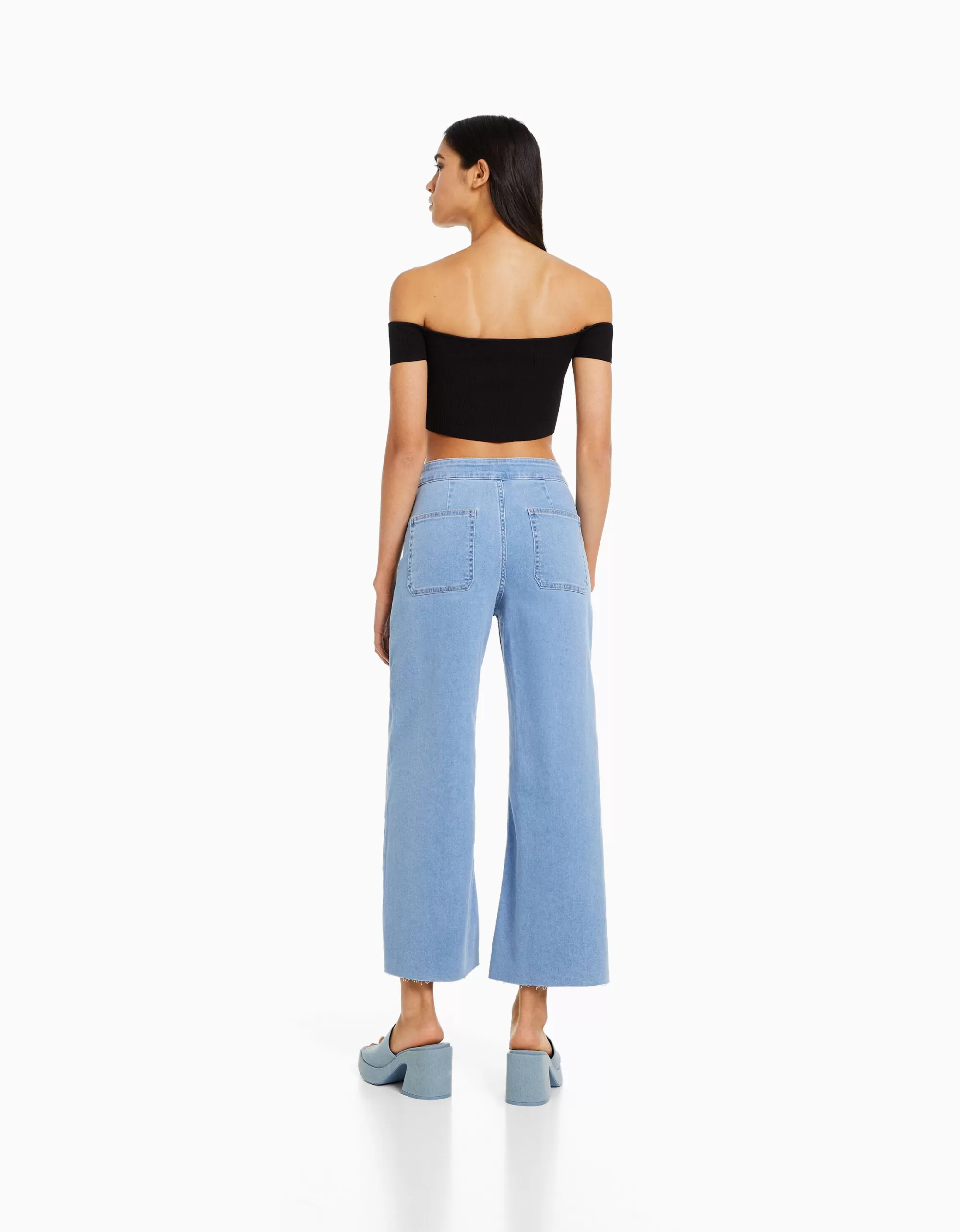 MUJER BERSHKA Jeans culotte