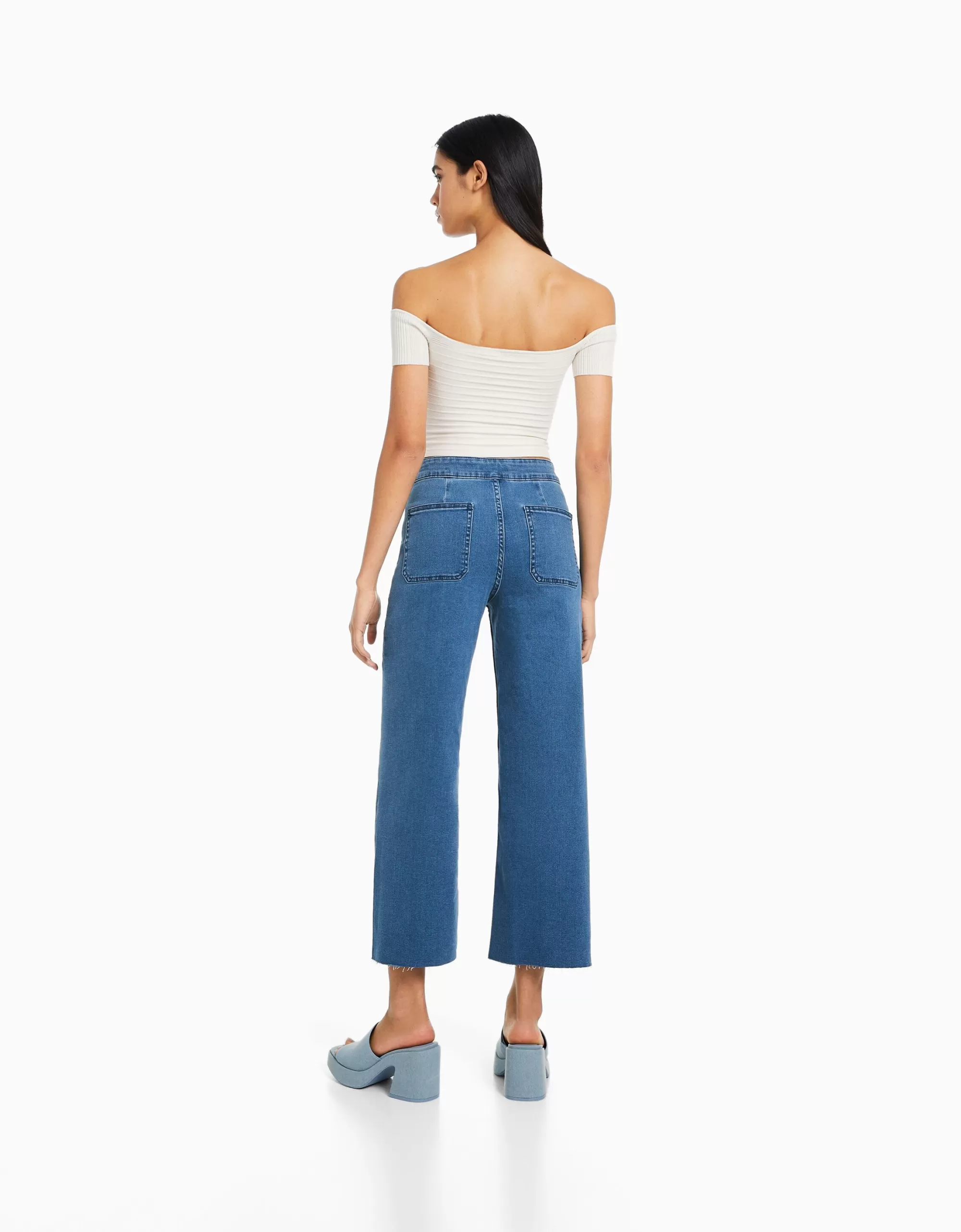 MUJER BERSHKA Jeans culotte