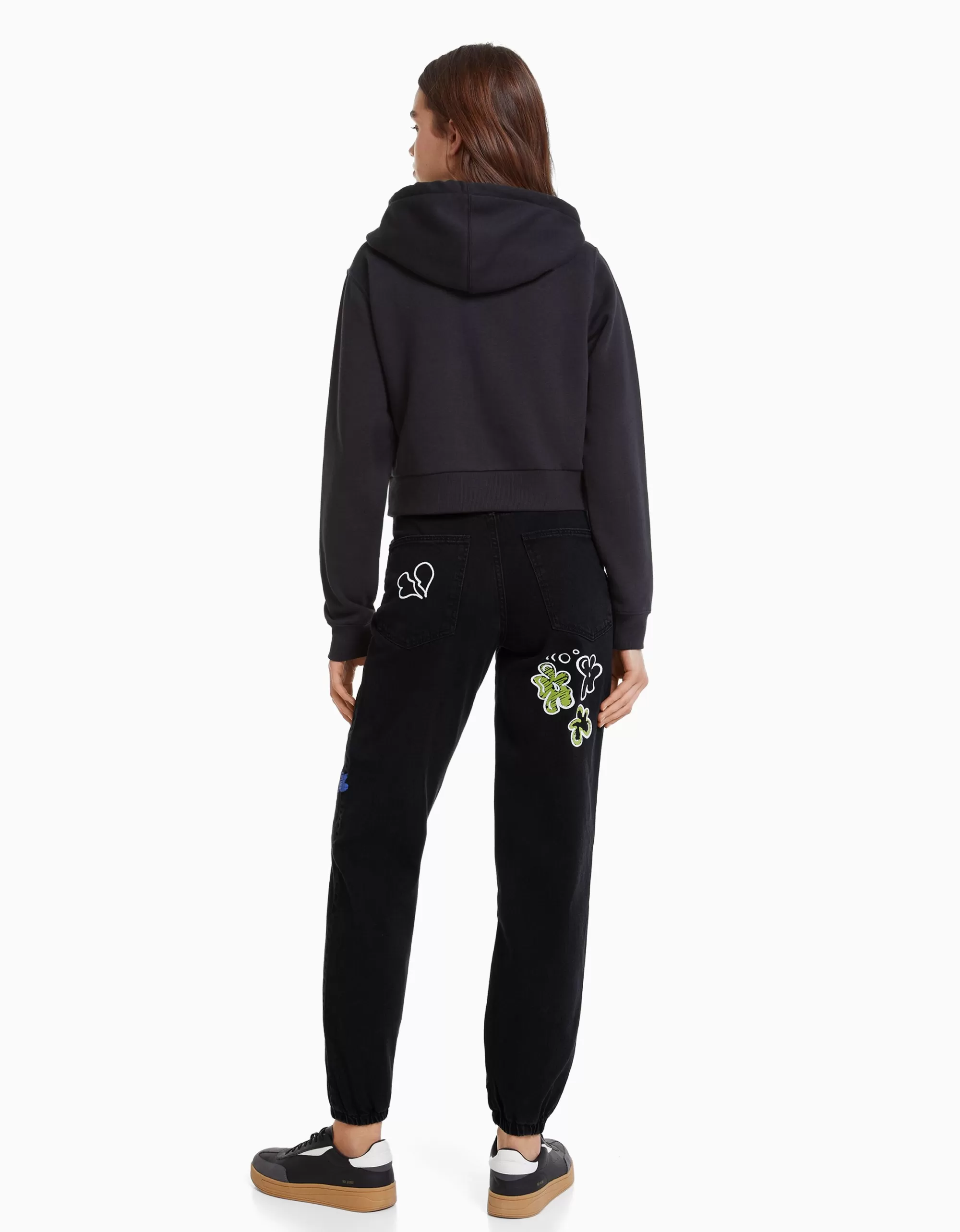 MUJER BERSHKA Jeans jogger grafiti