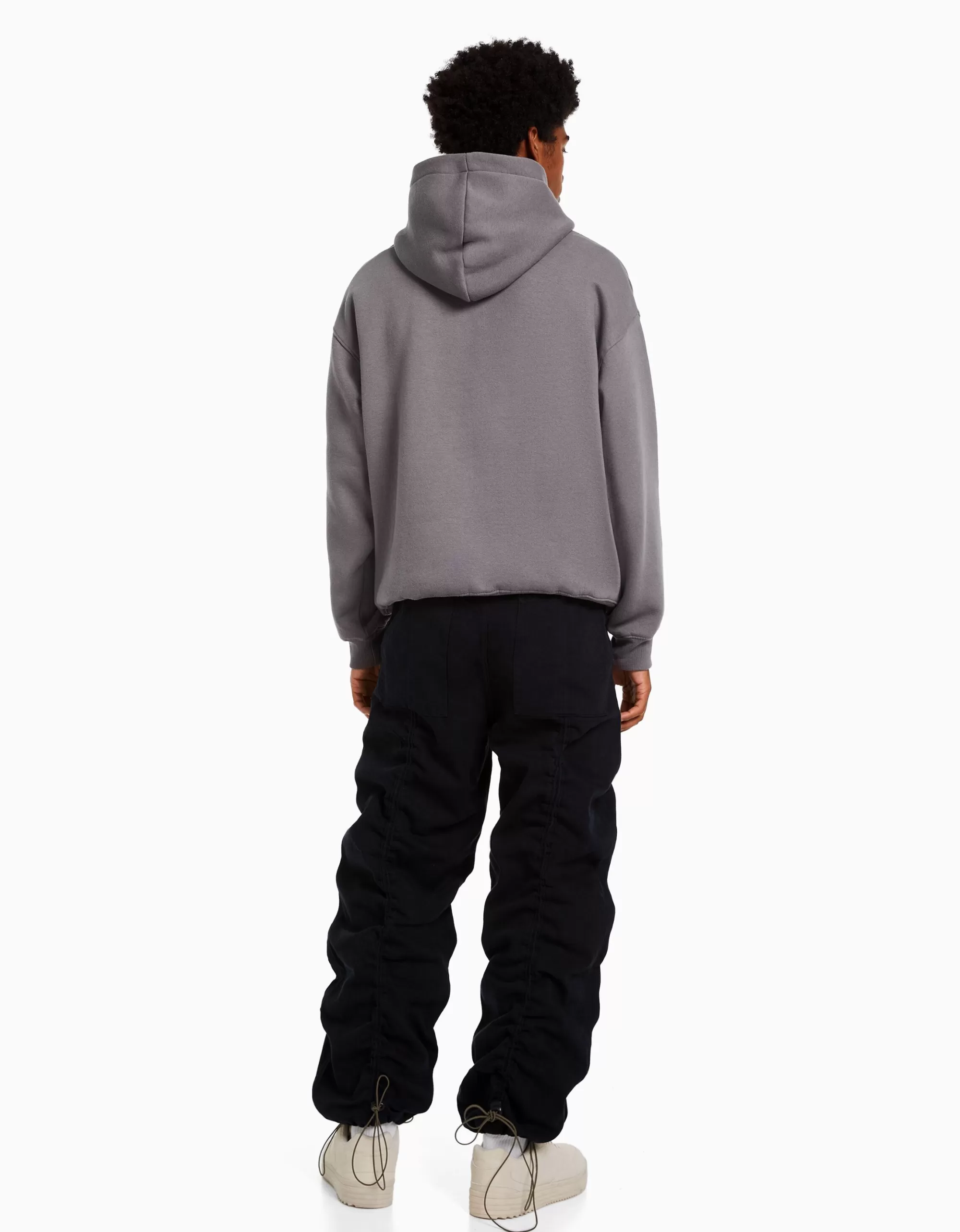 HOMBRE BERSHKA Jeans jogger parachute gathering