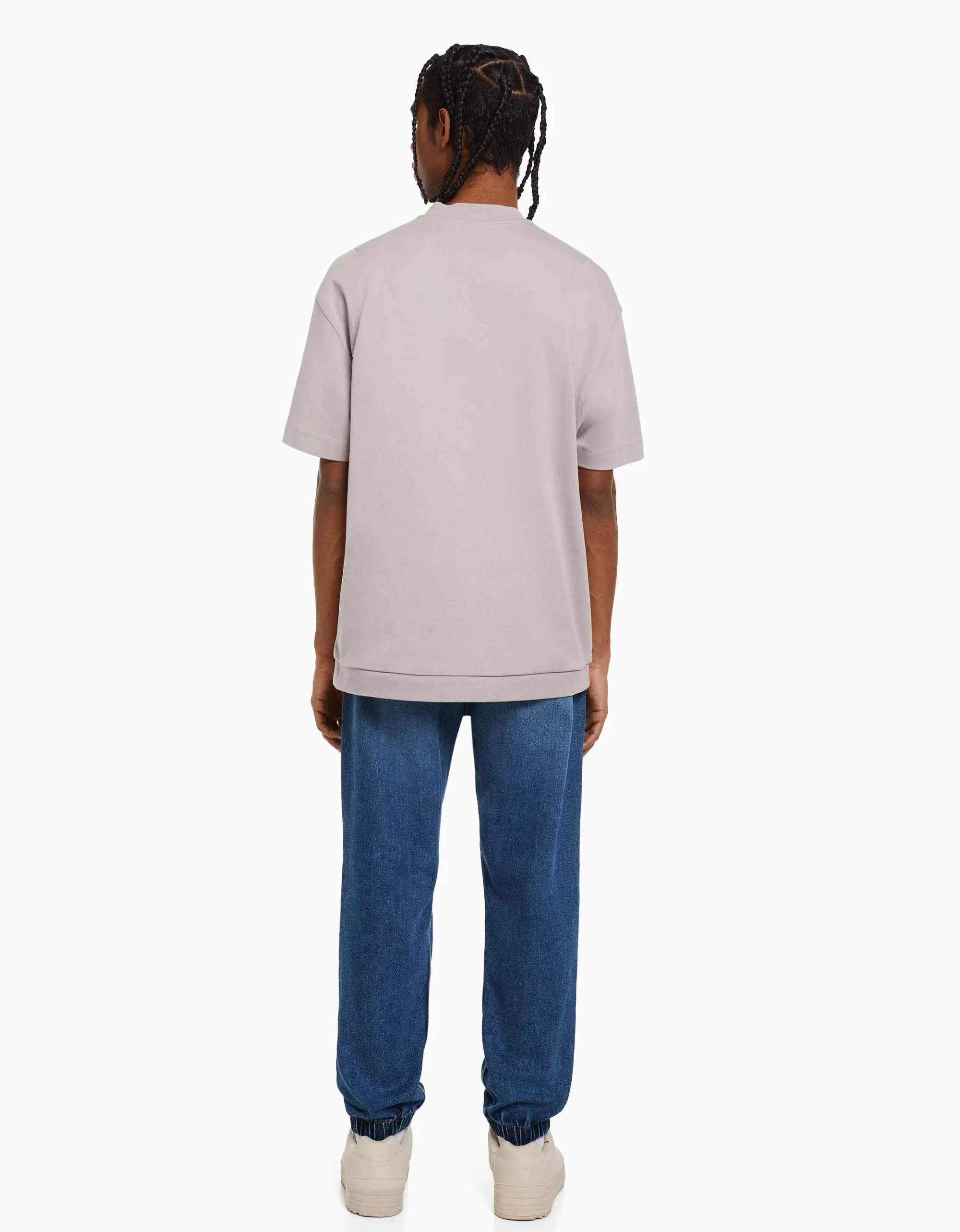 HOMBRE BERSHKA Jeans jogger rotos