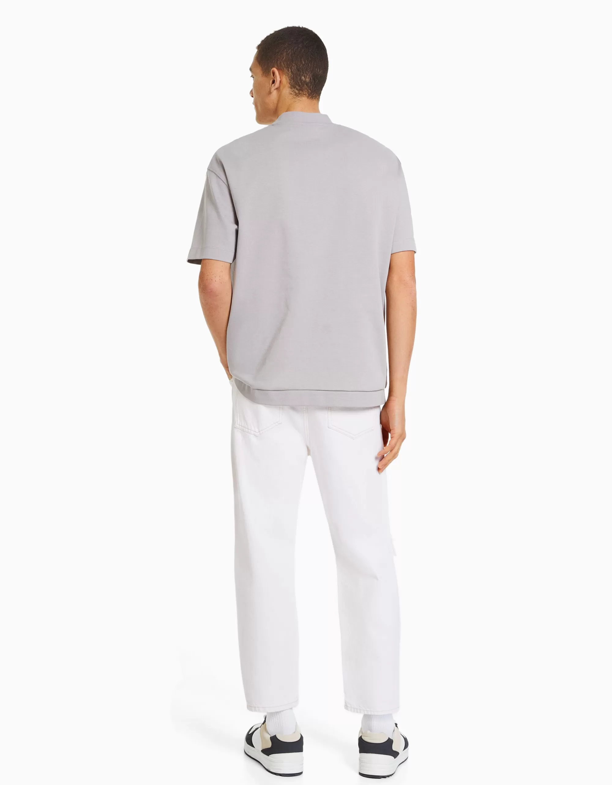 HOMBRE BERSHKA Jeans loose rotos