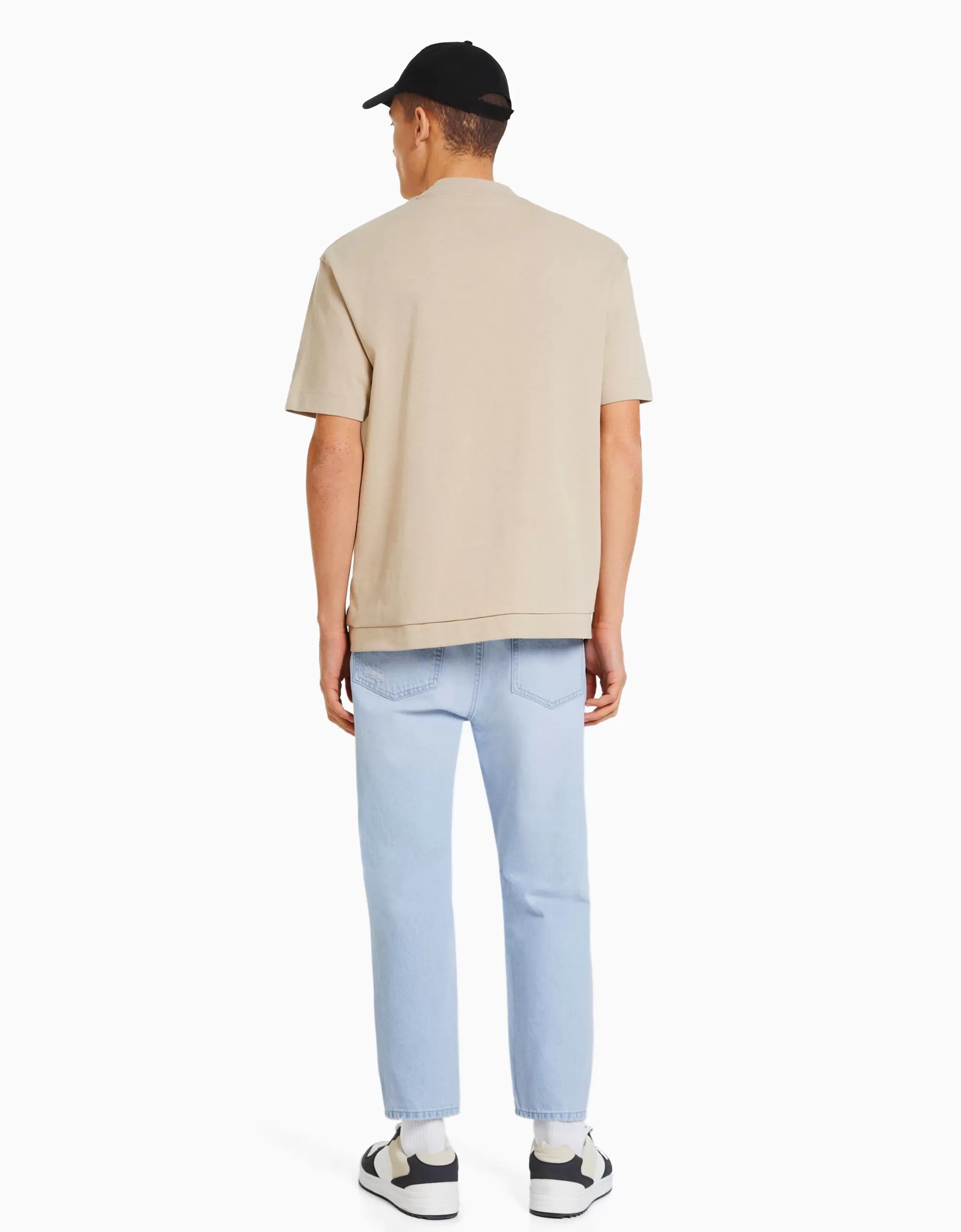 HOMBRE BERSHKA Jeans loose rotos
