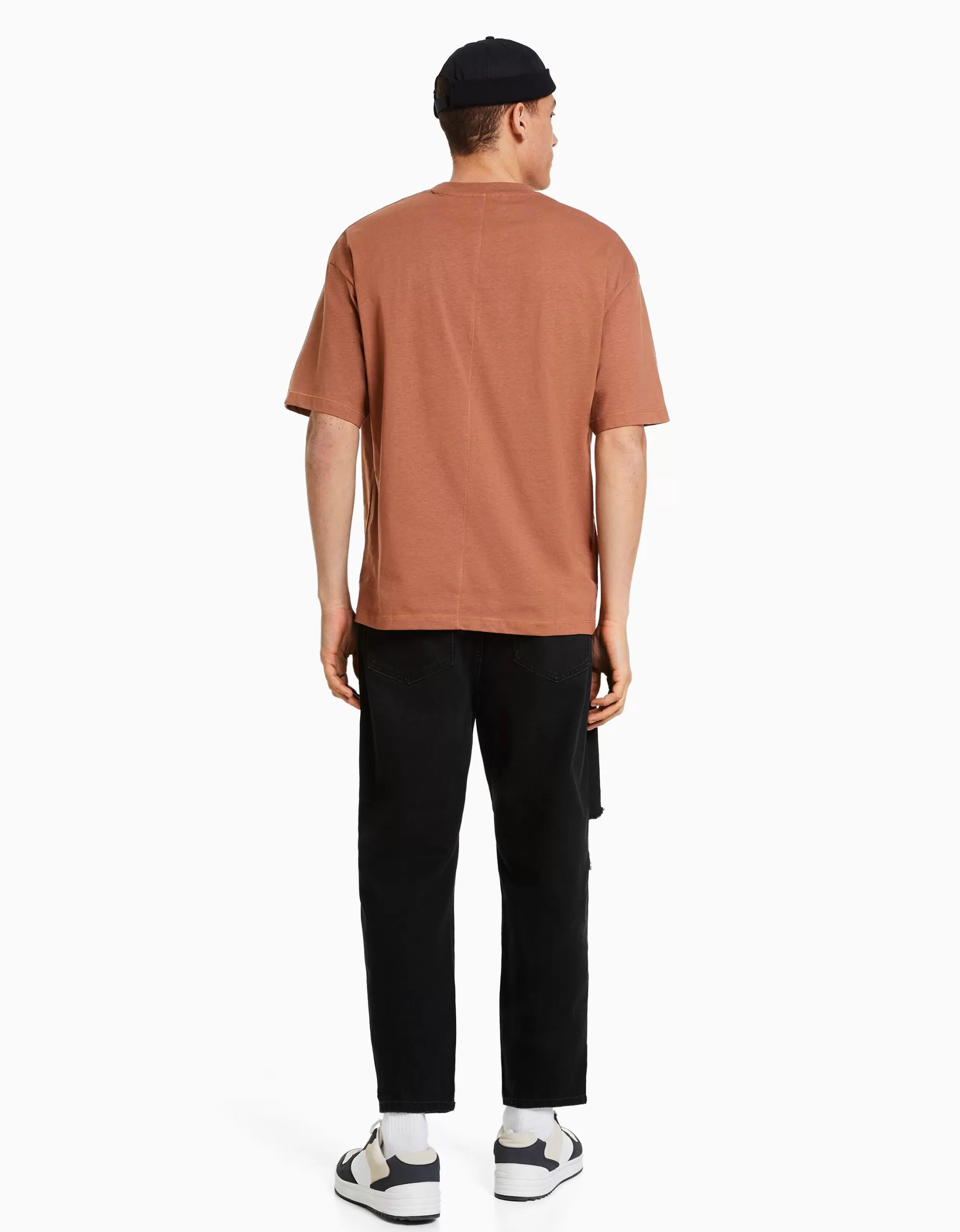 HOMBRE BERSHKA Jeans loose rotos