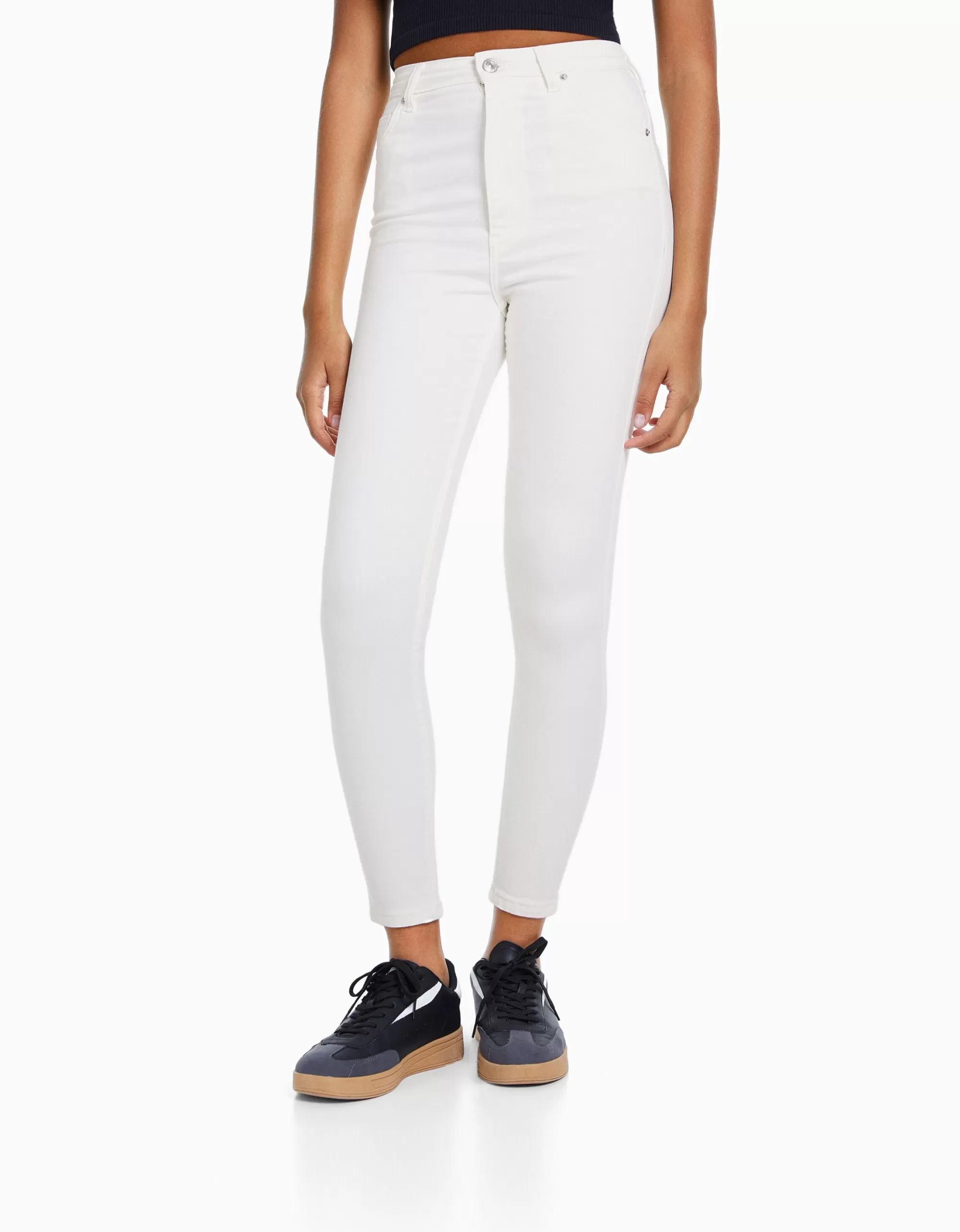 MUJER BERSHKA Jeans skinny super high waist