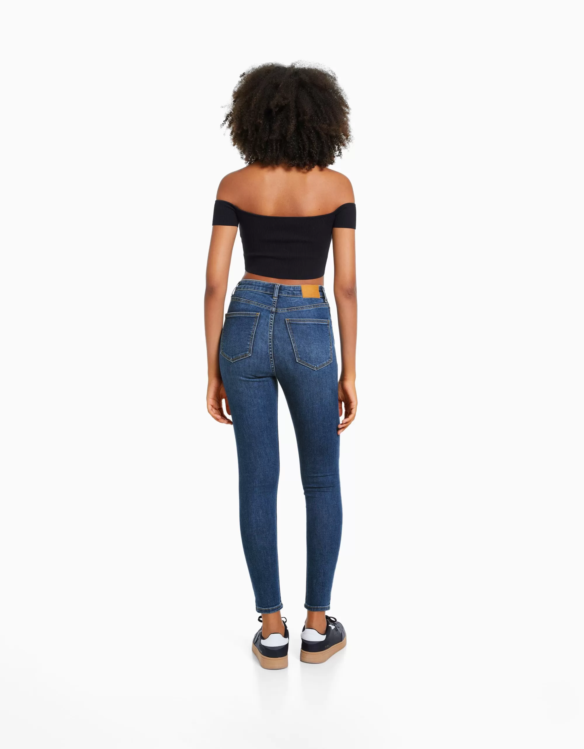MUJER BERSHKA Jeans skinny super high waist