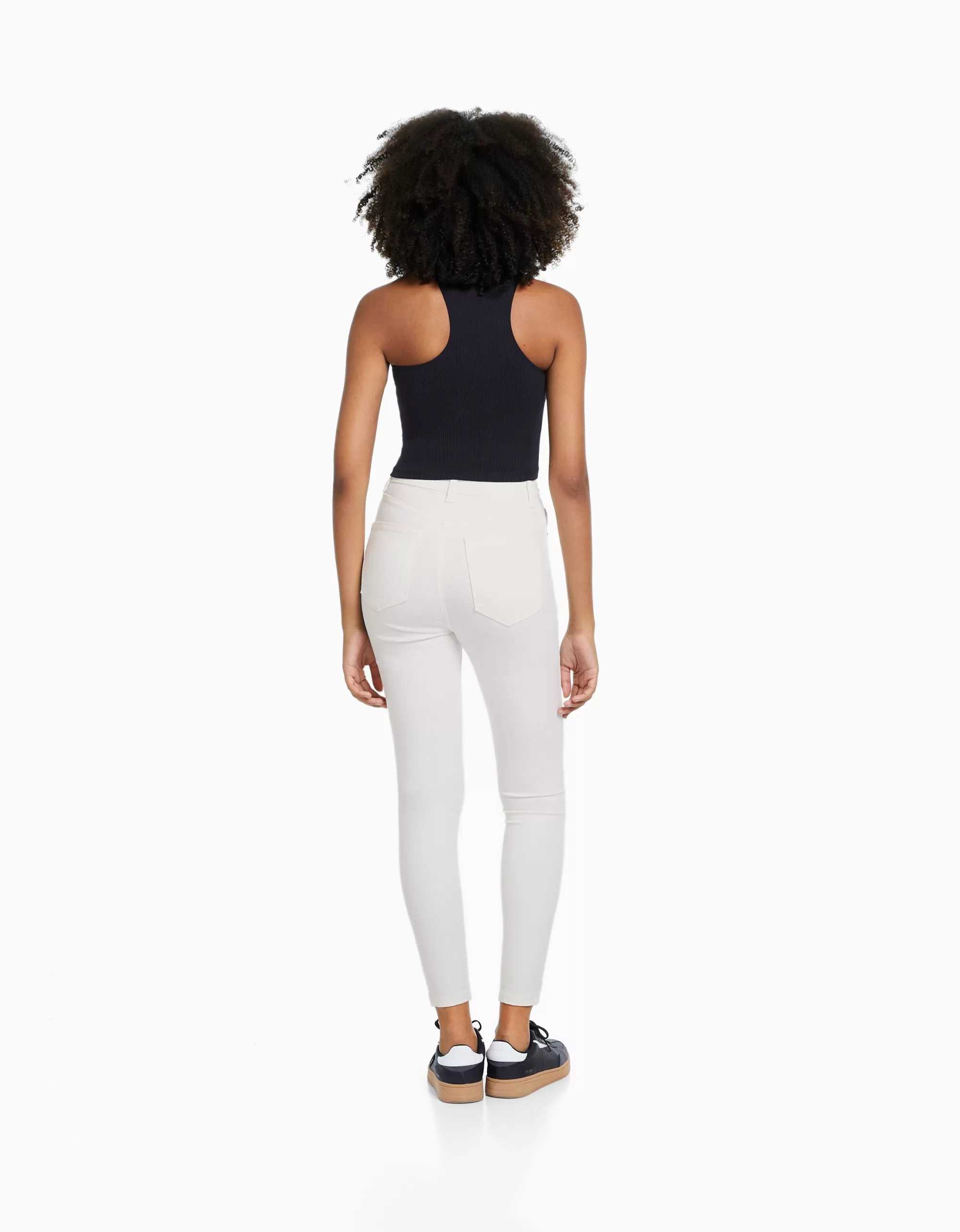 MUJER BERSHKA Jeans skinny super high waist