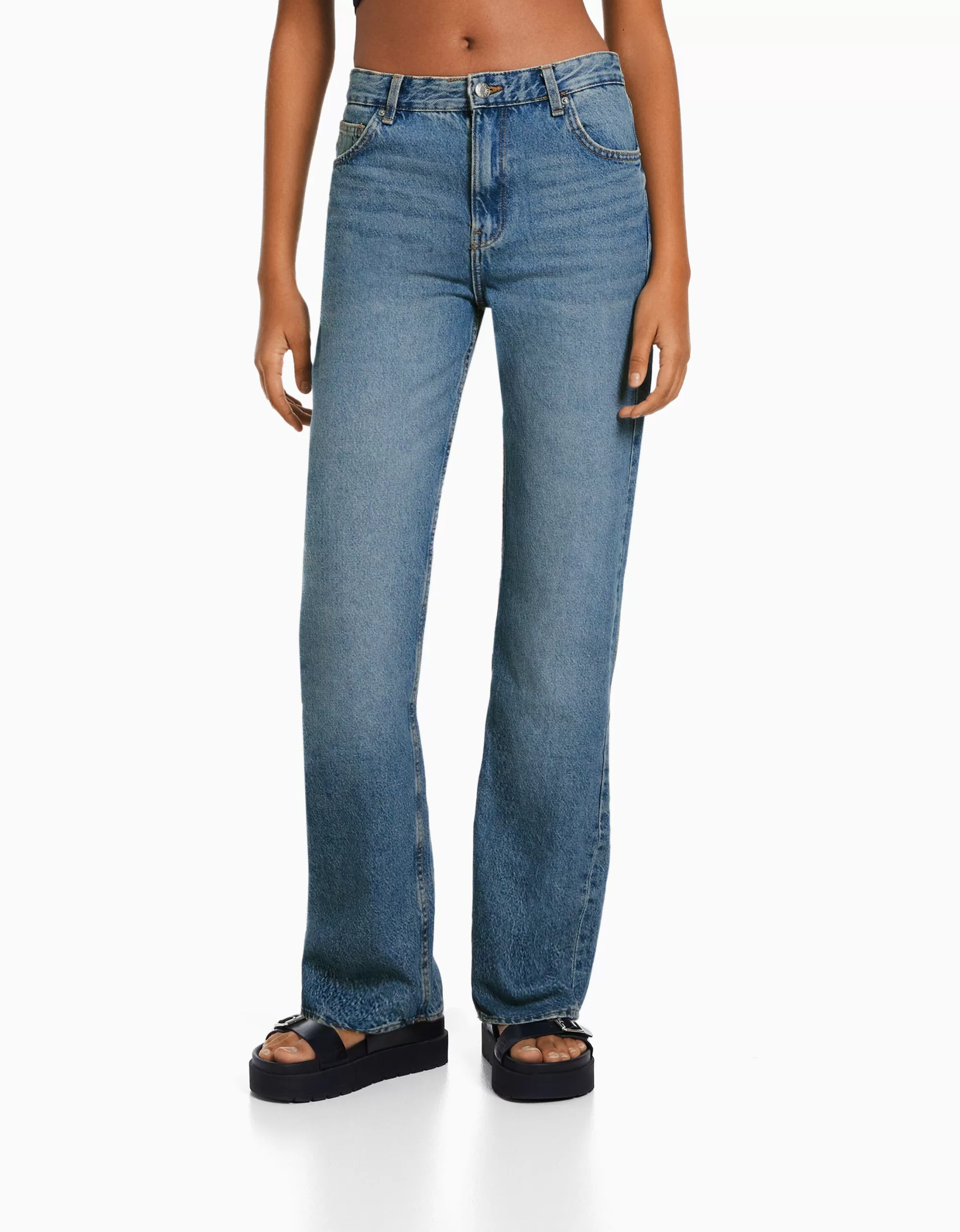 MUJER BERSHKA Jeans straight