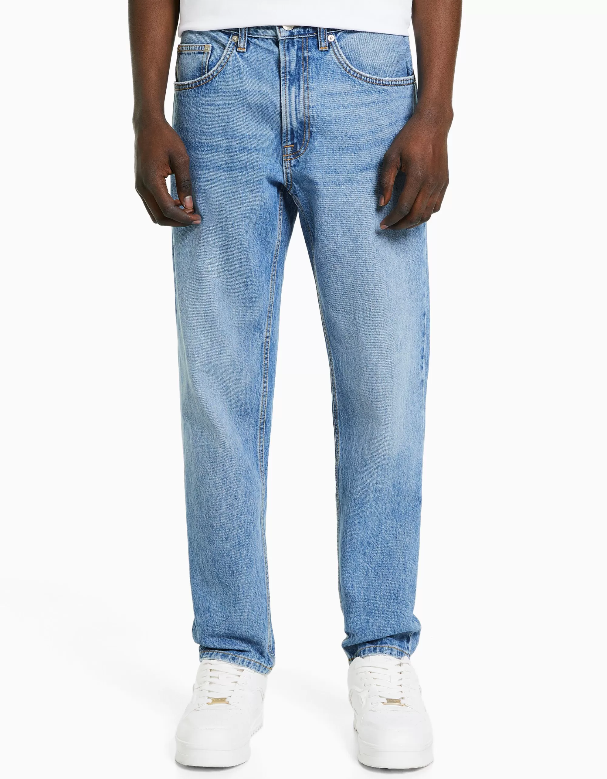 HOMBRE BERSHKA Jeans straight vintage
