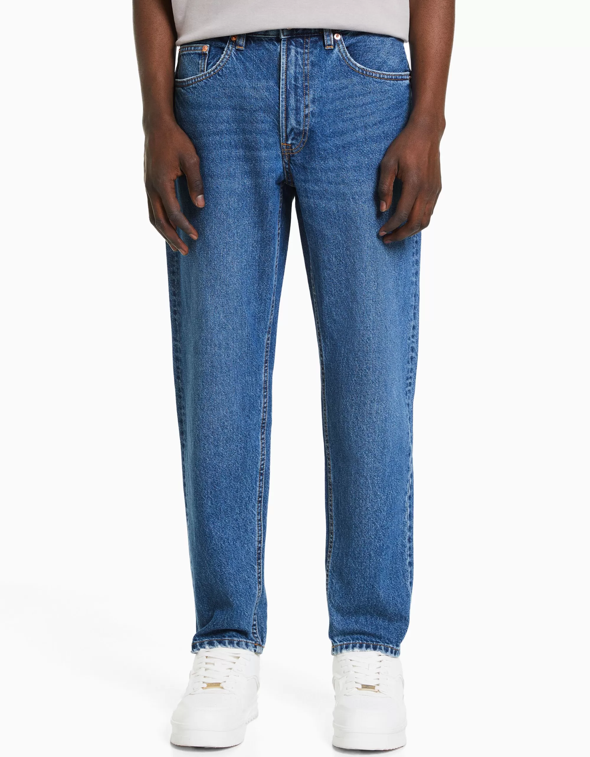HOMBRE BERSHKA Jeans straight vintage