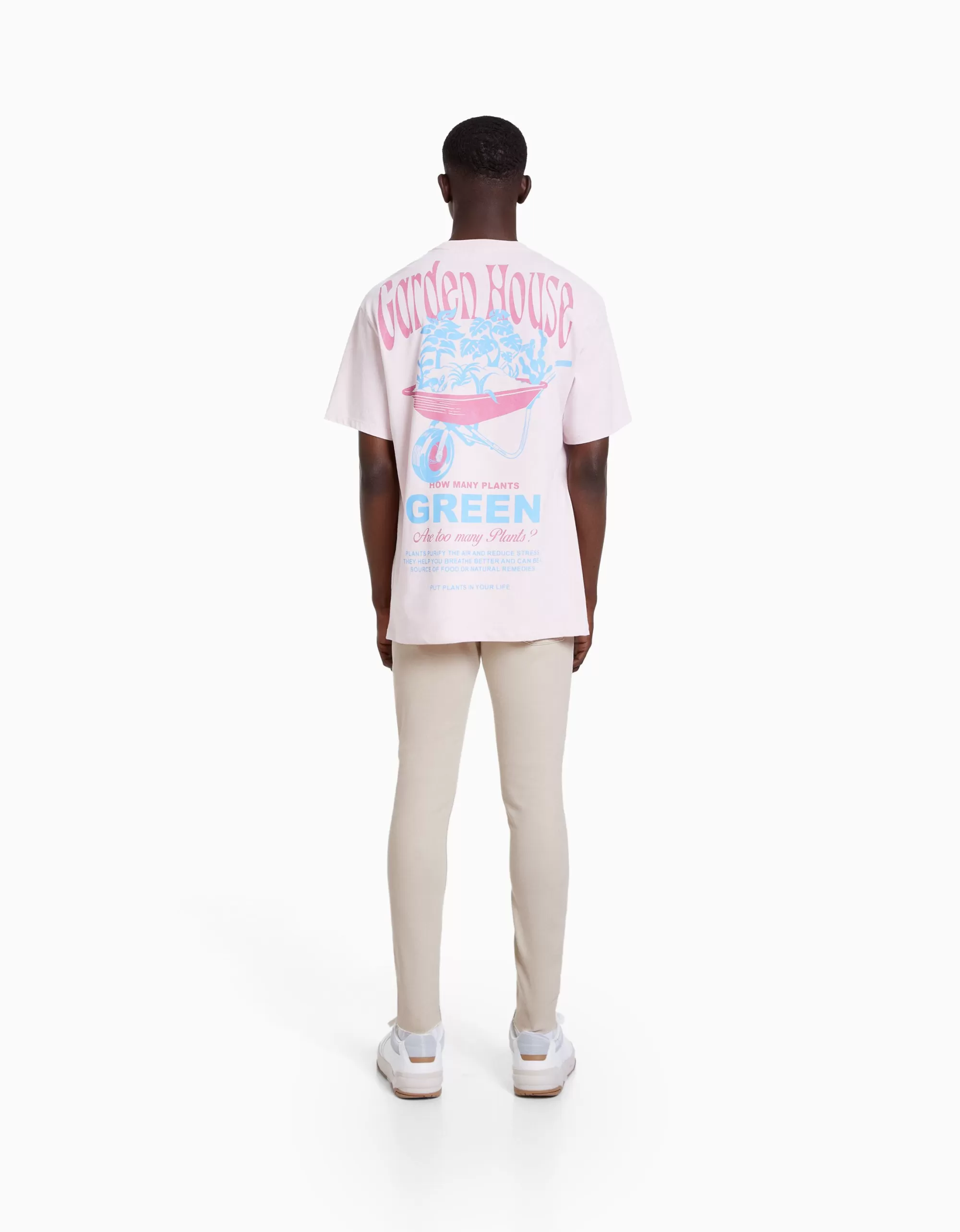 HOMBRE BERSHKA Jeans super skinny rotos