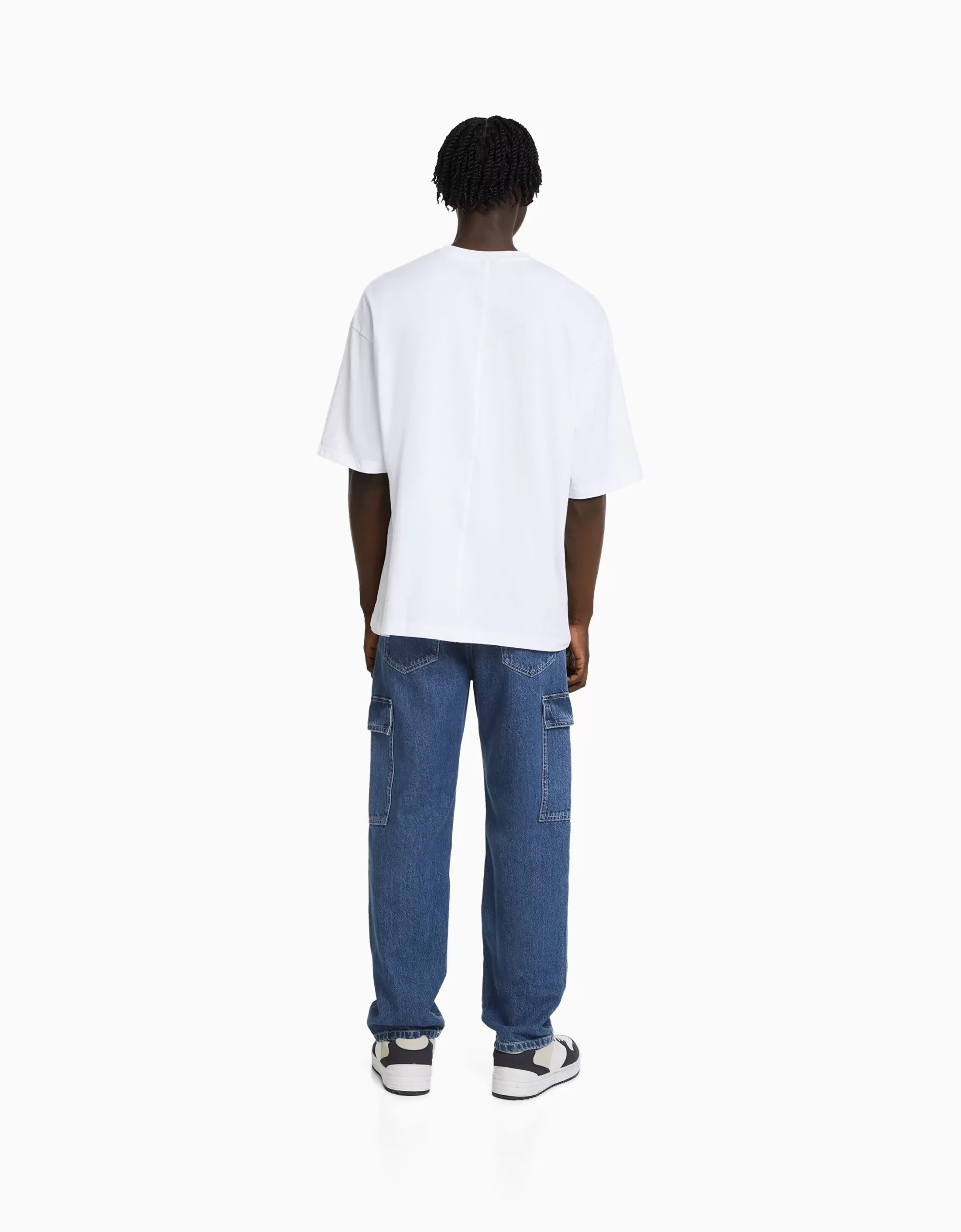 HOMBRE BERSHKA Jeans wide cargo