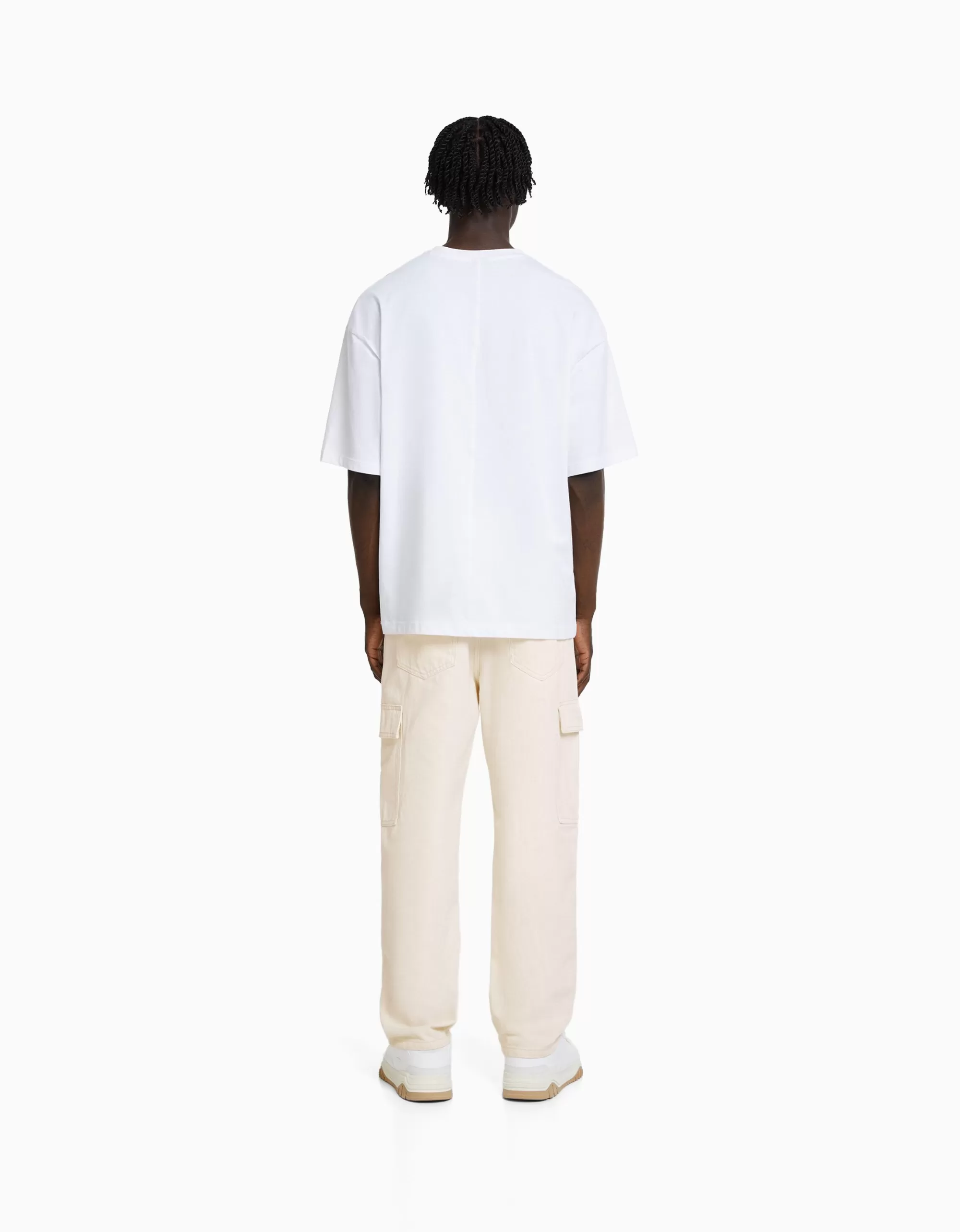 HOMBRE BERSHKA Jeans wide cargo