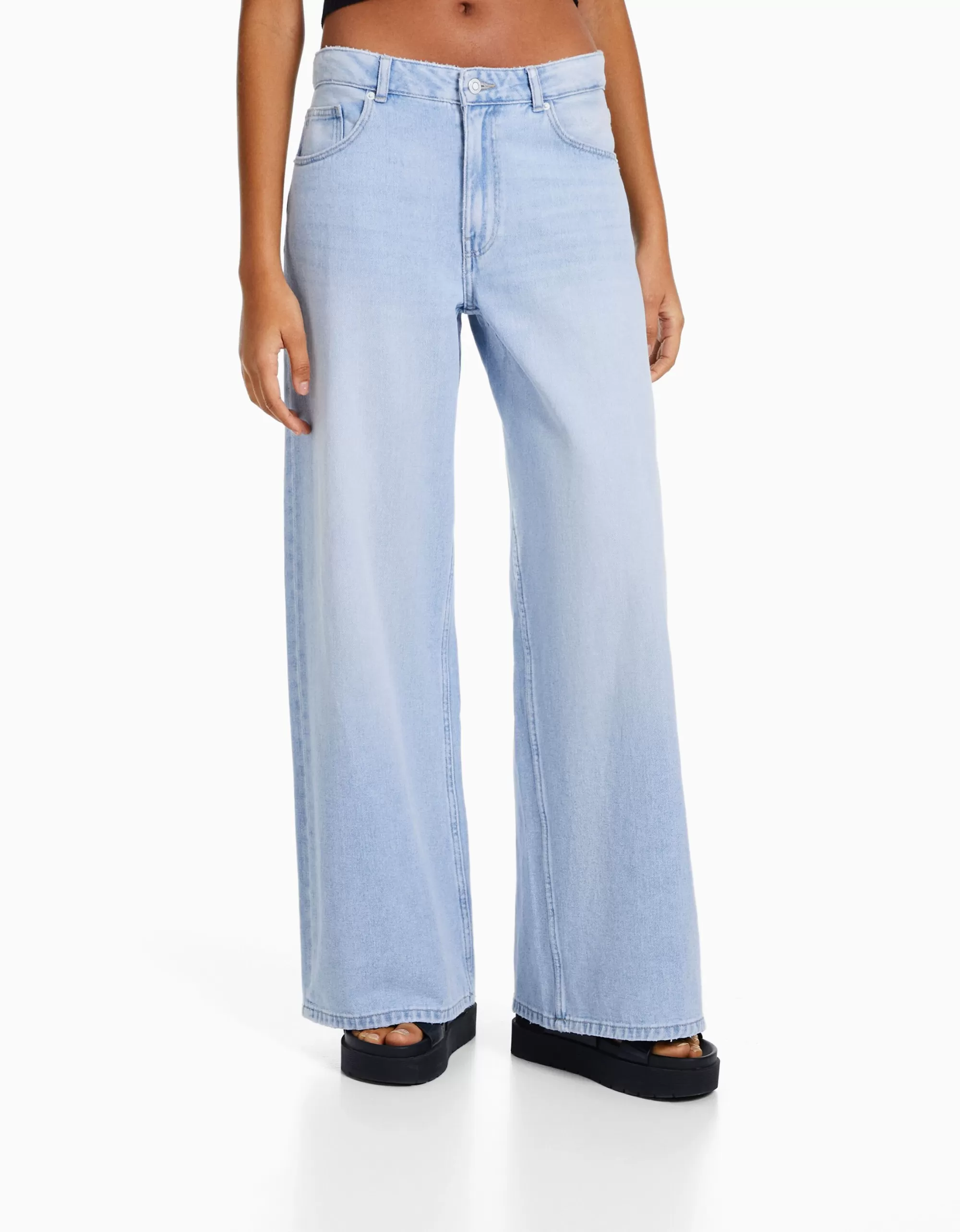 MUJER BERSHKA Jeans wide leg