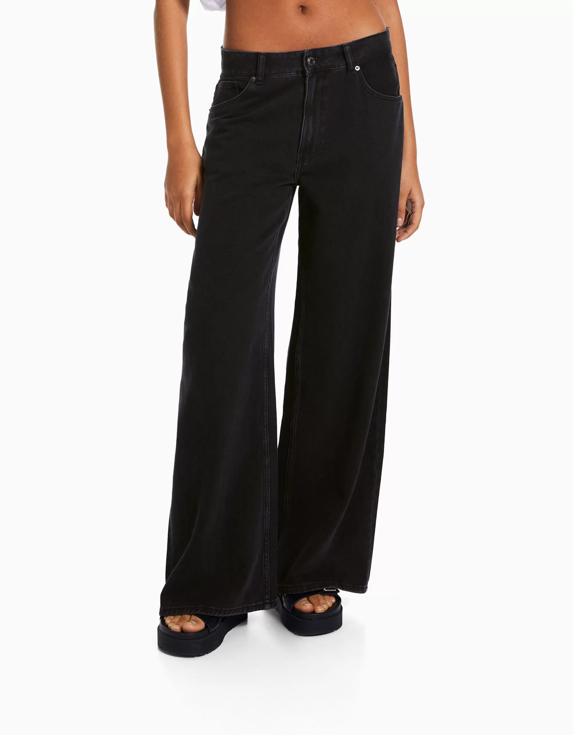 MUJER BERSHKA Jeans wide leg