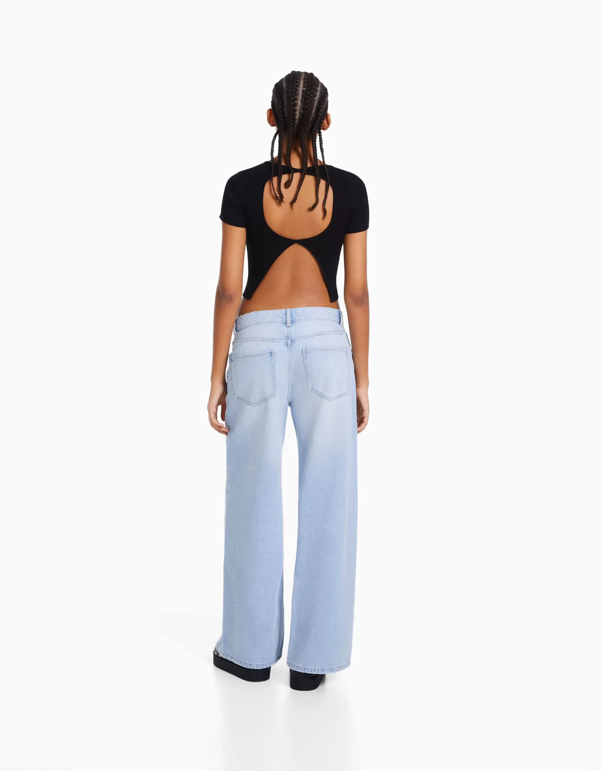 MUJER BERSHKA Jeans wide leg