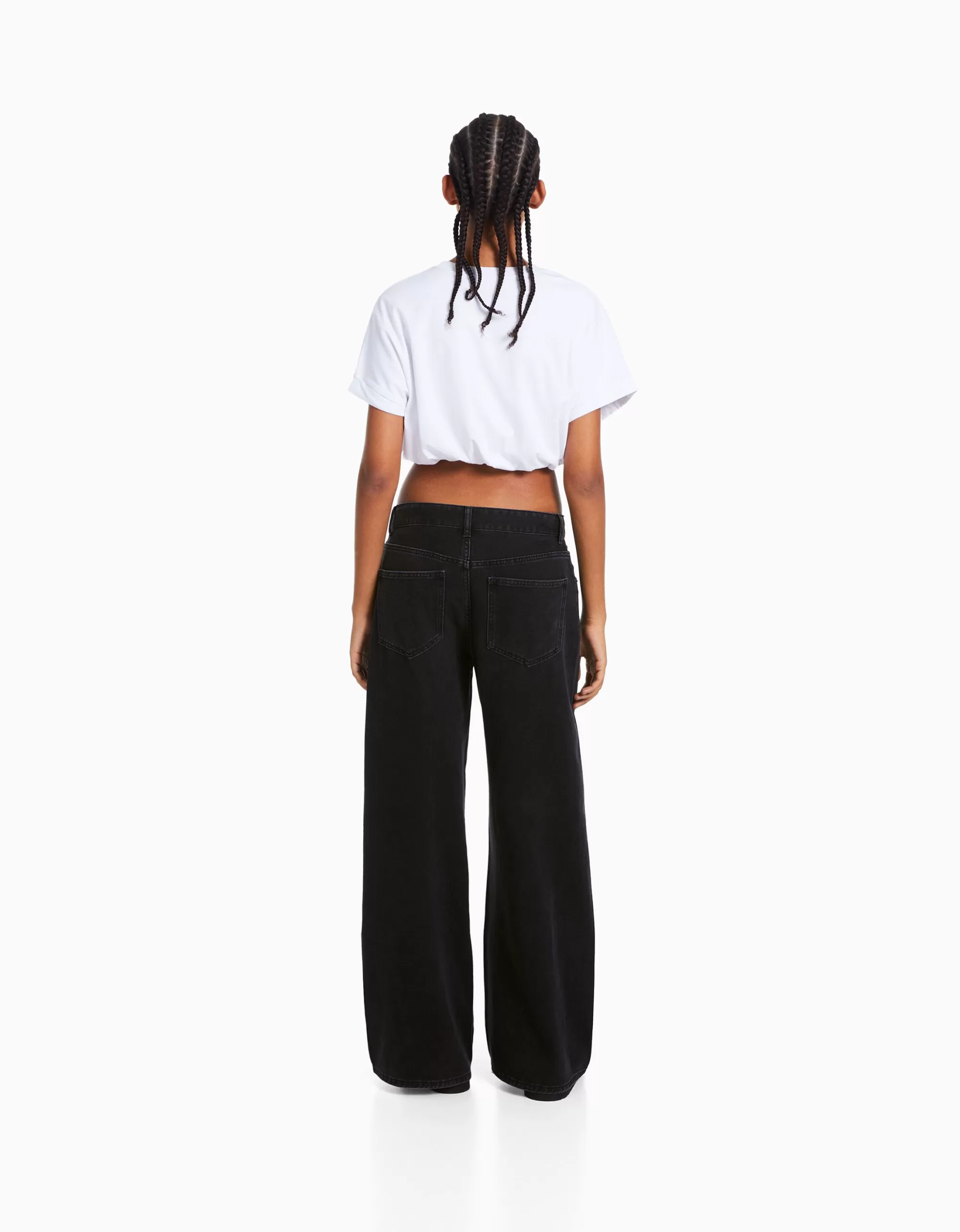 MUJER BERSHKA Jeans wide leg