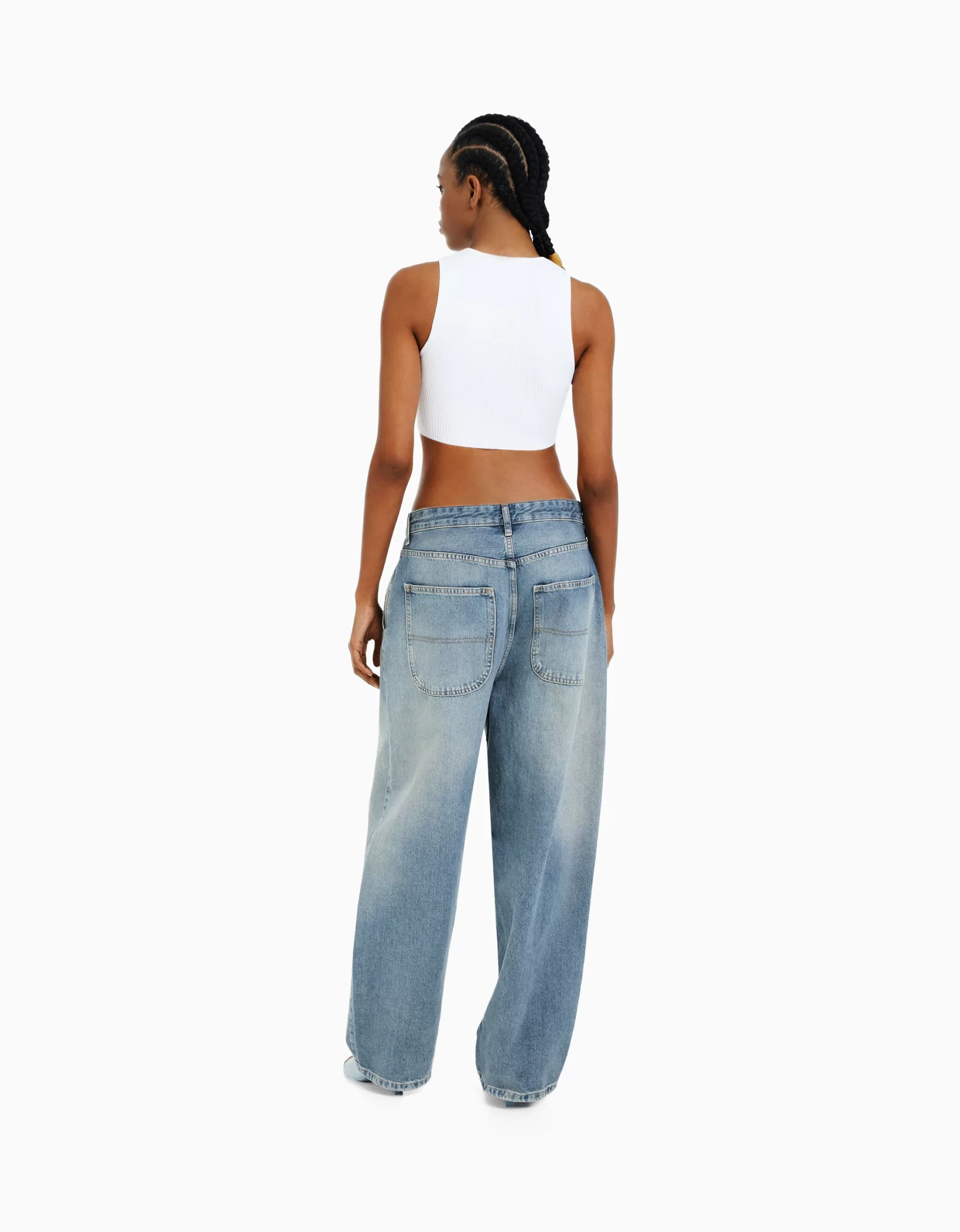 MUJER BERSHKA Jeans wide skate