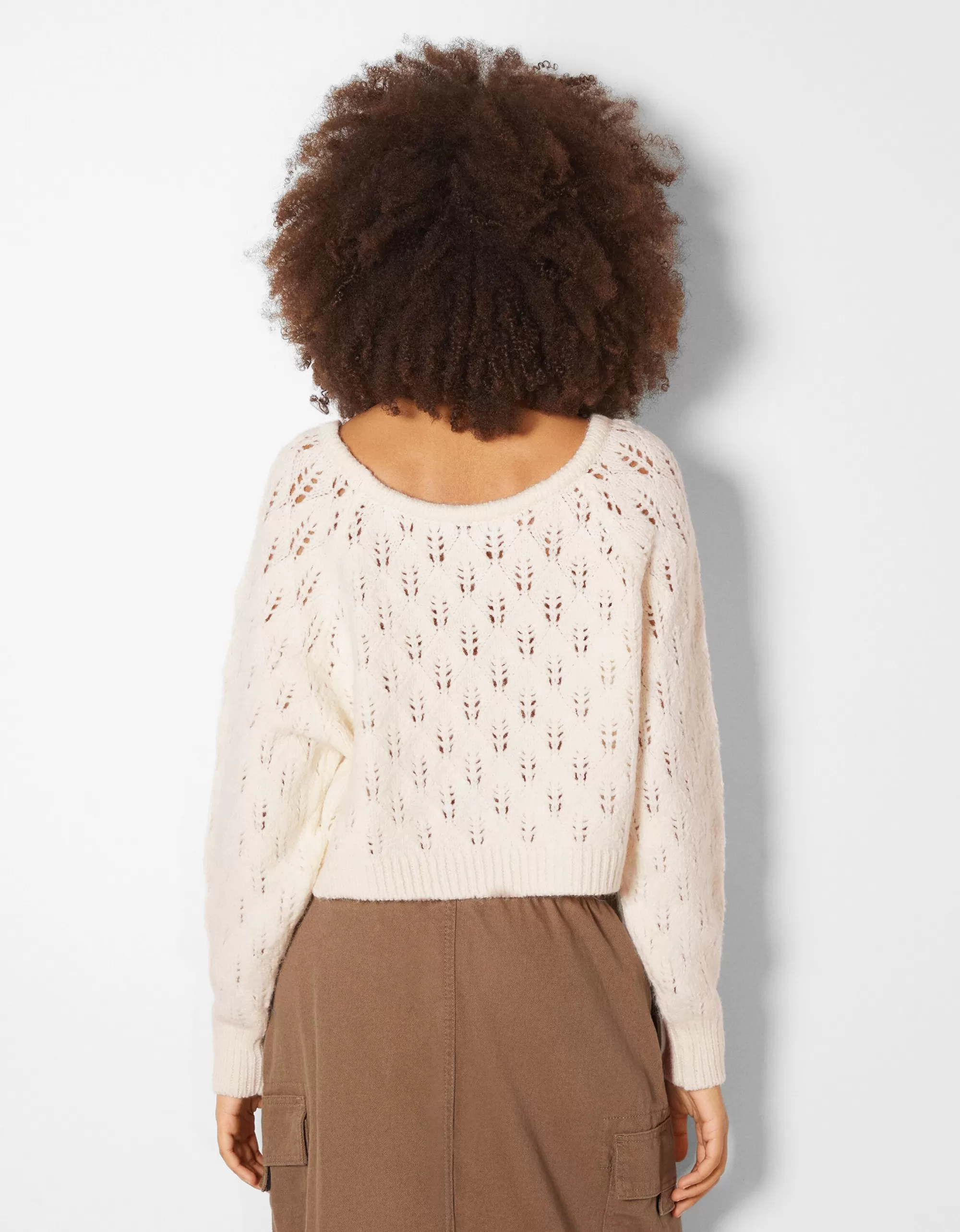 MUJER BERSHKA Jersey calados