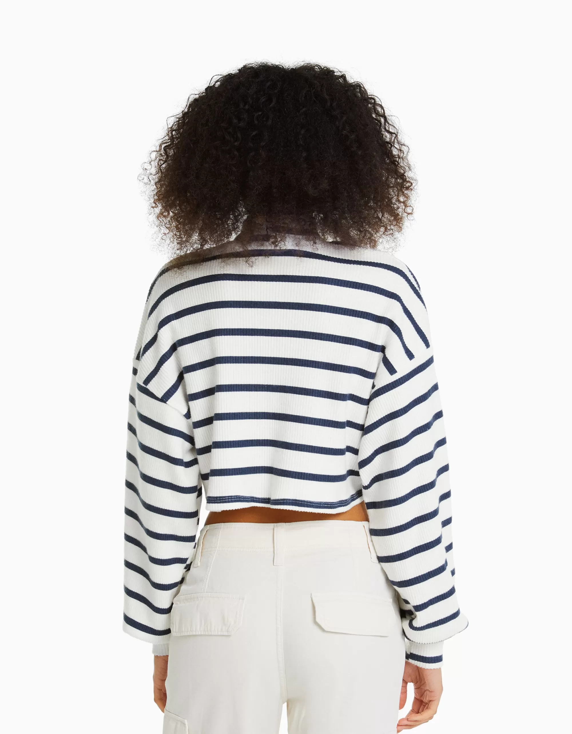 MUJER BERSHKA Jersey cropped