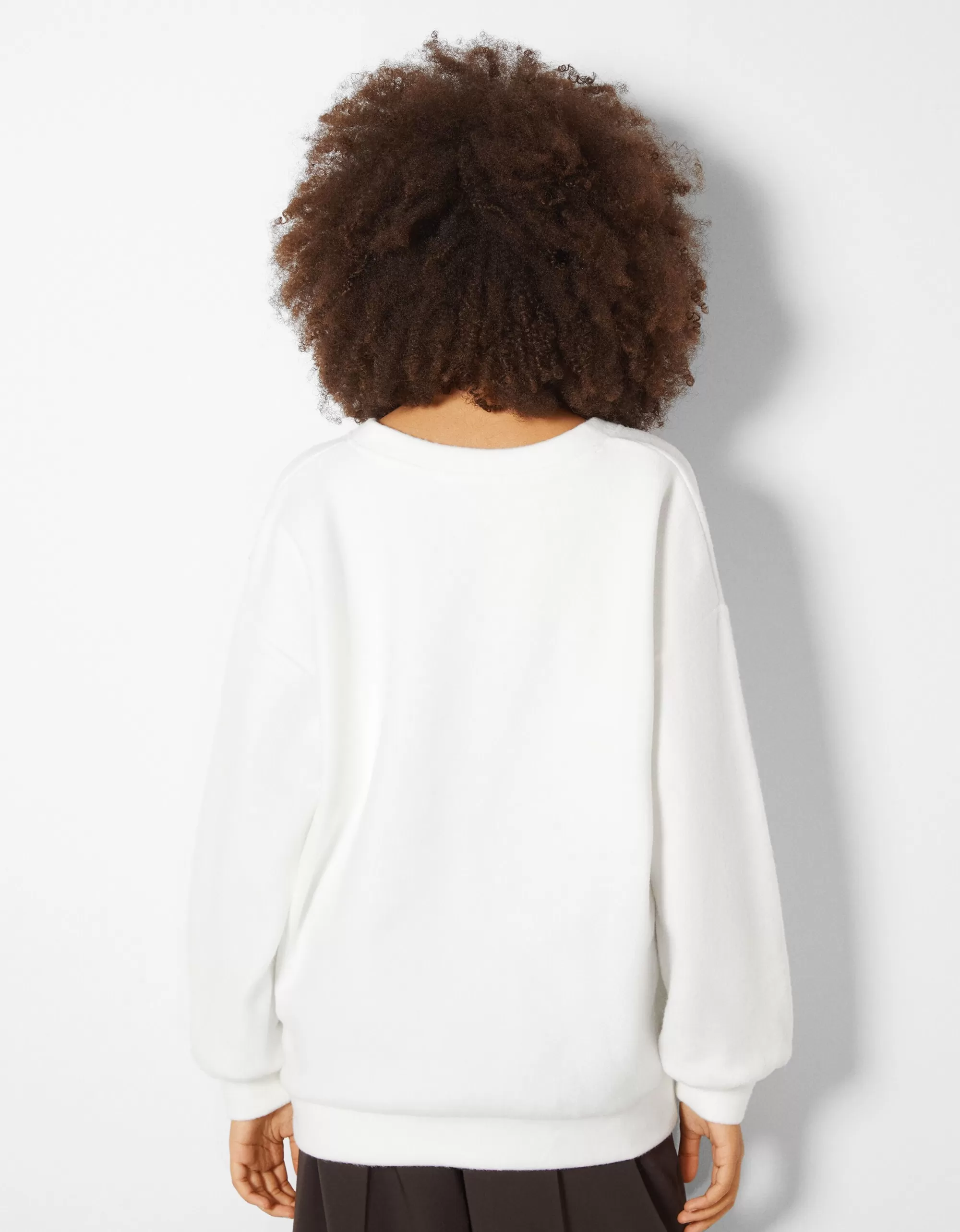 MUJER BERSHKA Jersey cuello pico