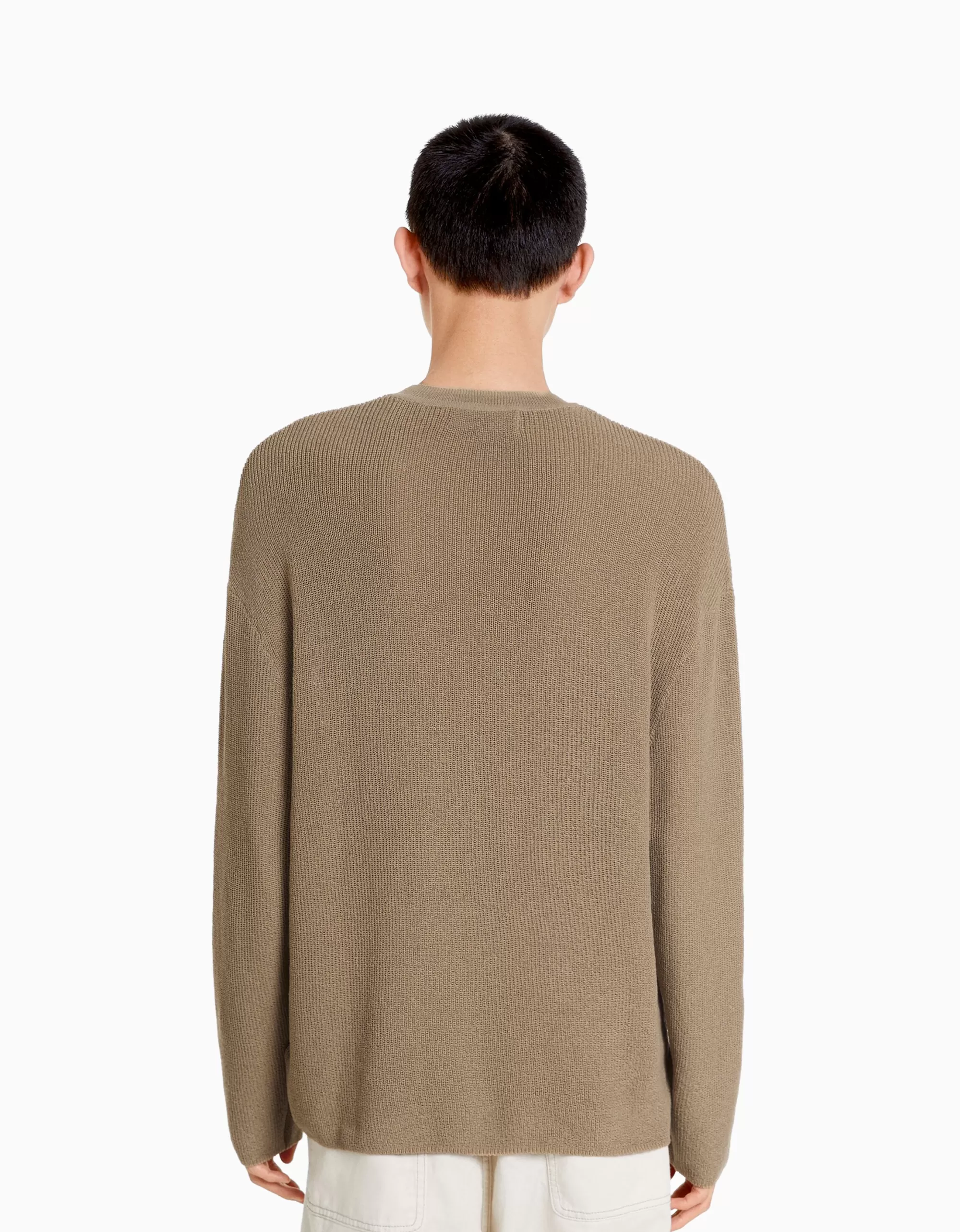 HOMBRE BERSHKA Jersey cuello redondo