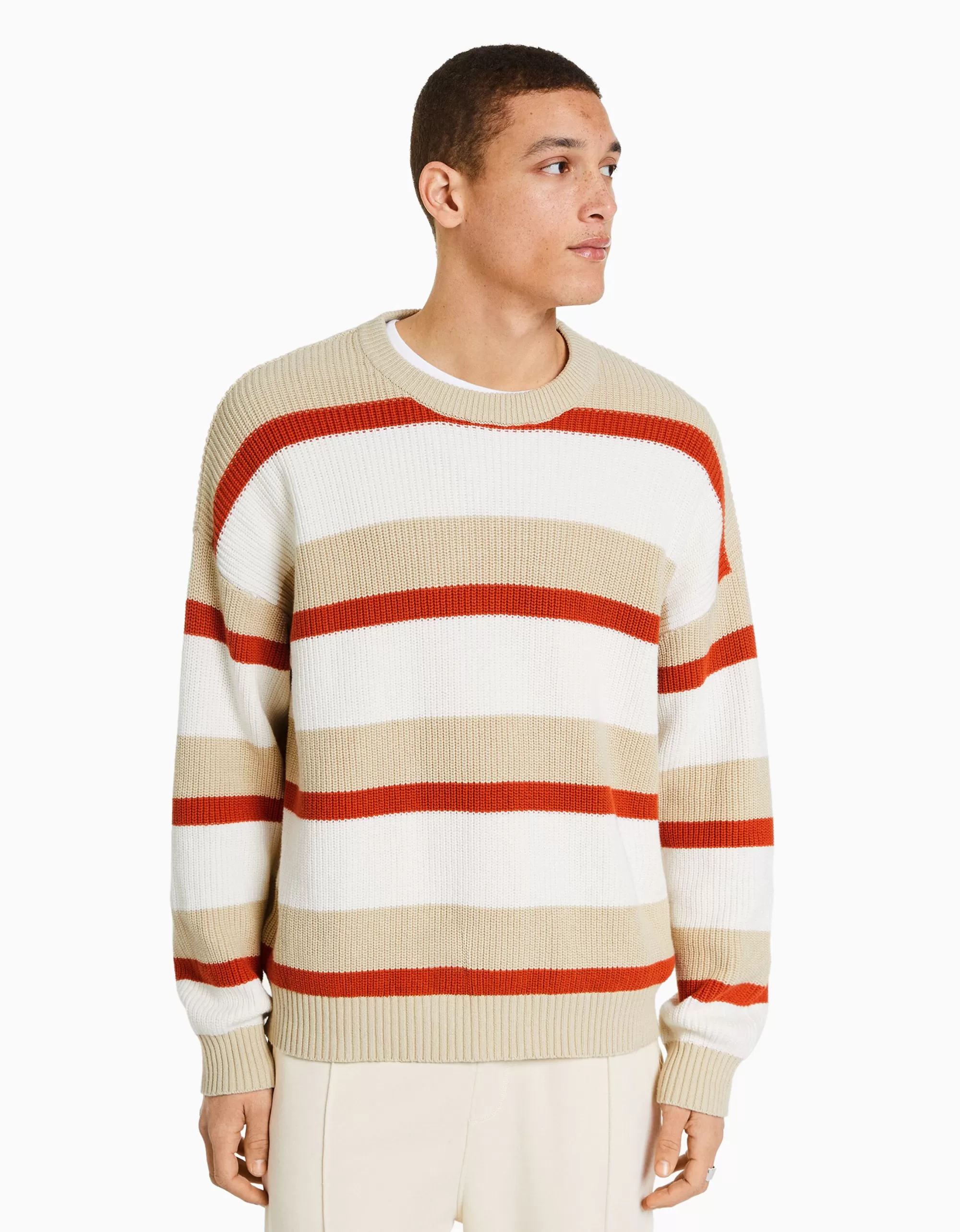 HOMBRE BERSHKA Jersey raya horizontal