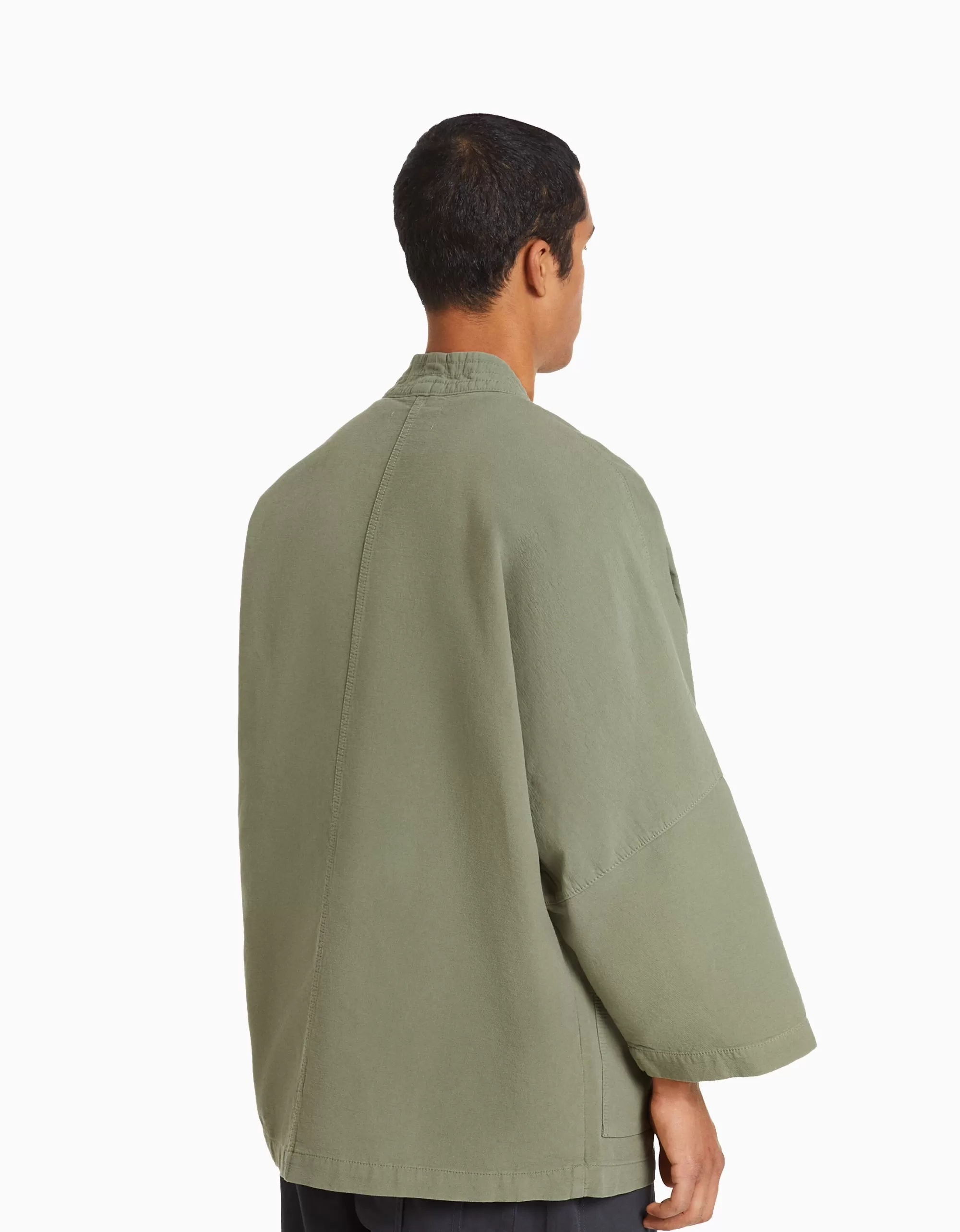 HOMBRE BERSHKA Kimono manga larga bolsillos