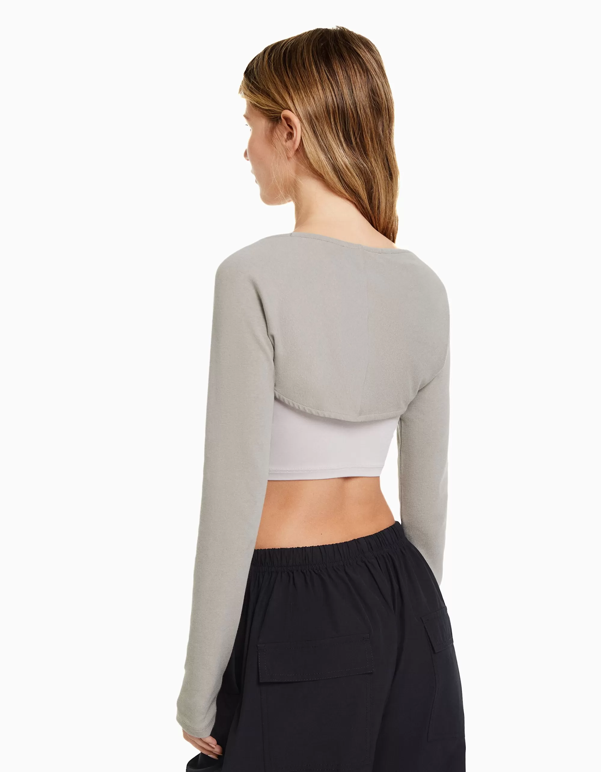 MUJER BERSHKA Manguitos básicos