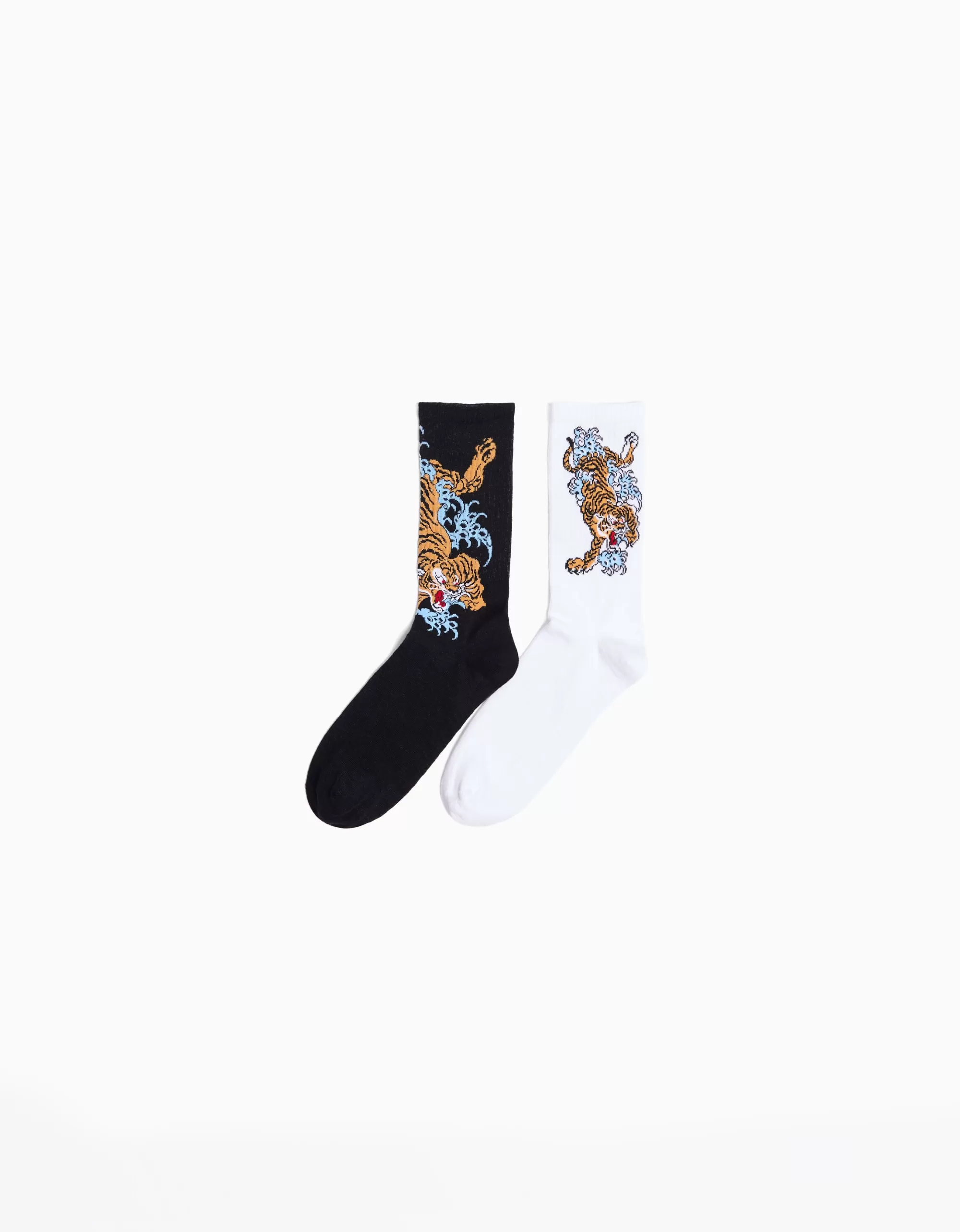 HOMBRE BERSHKA Pack 2 calcetines print