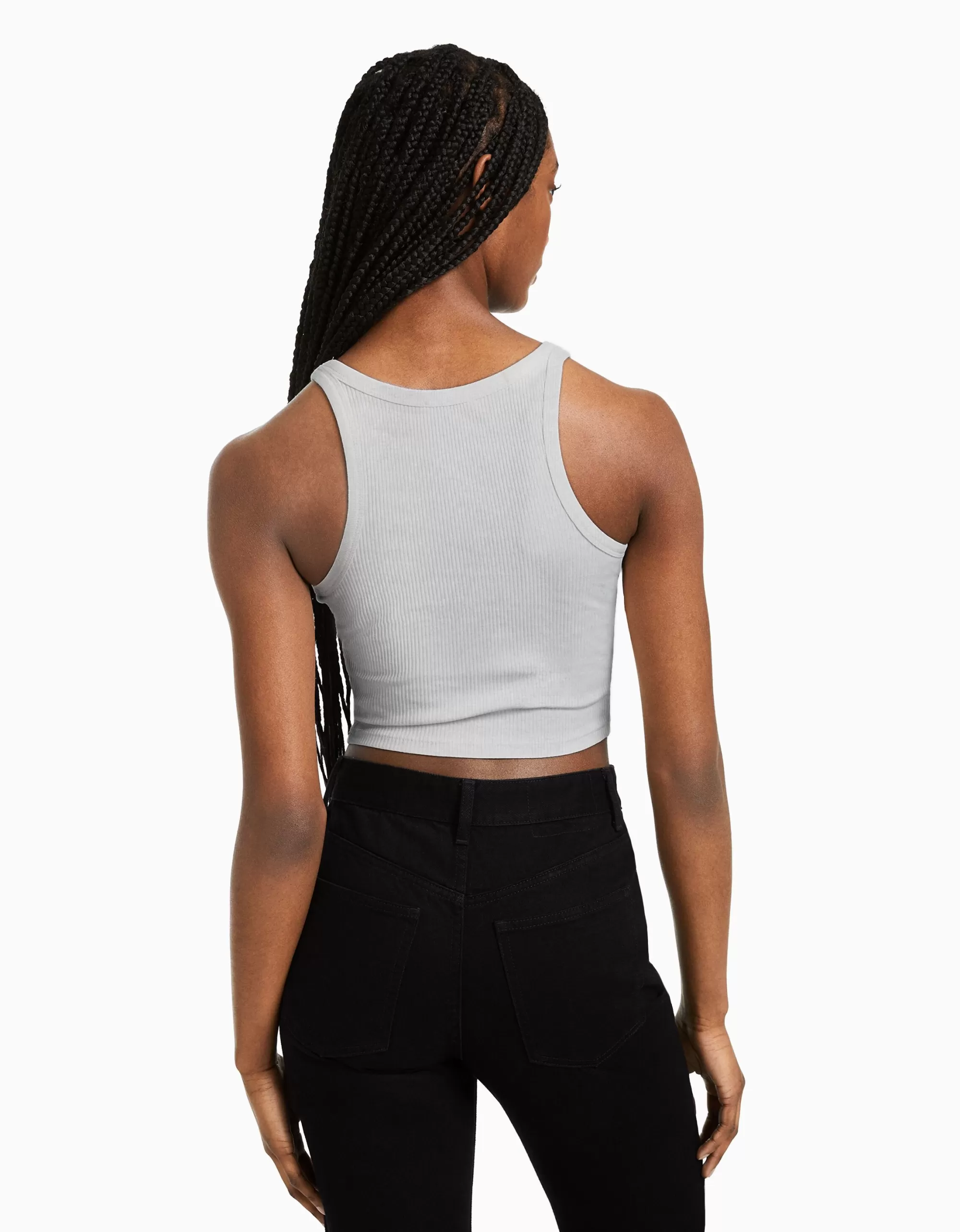 MUJER BERSHKA Pack 2 camisetas sin mangas rib