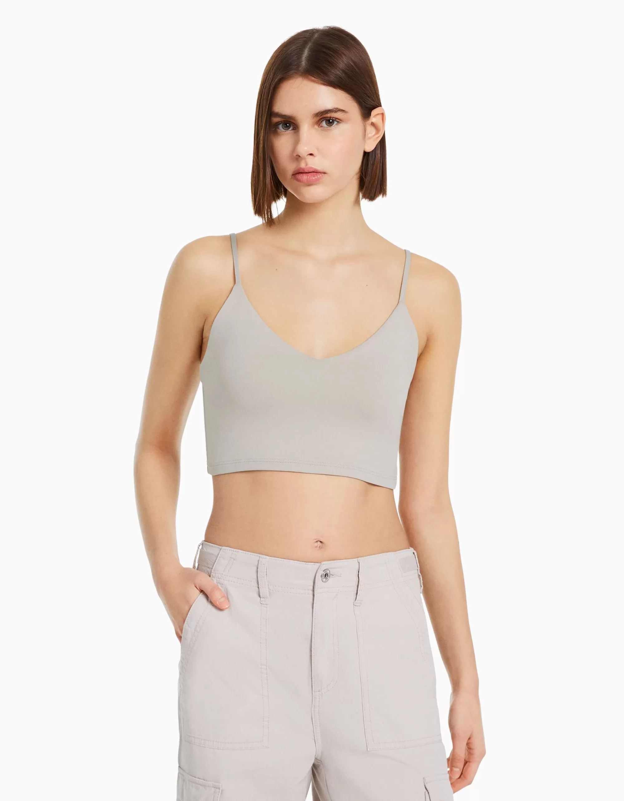 Camisetas tirantes mujer bershka outlet