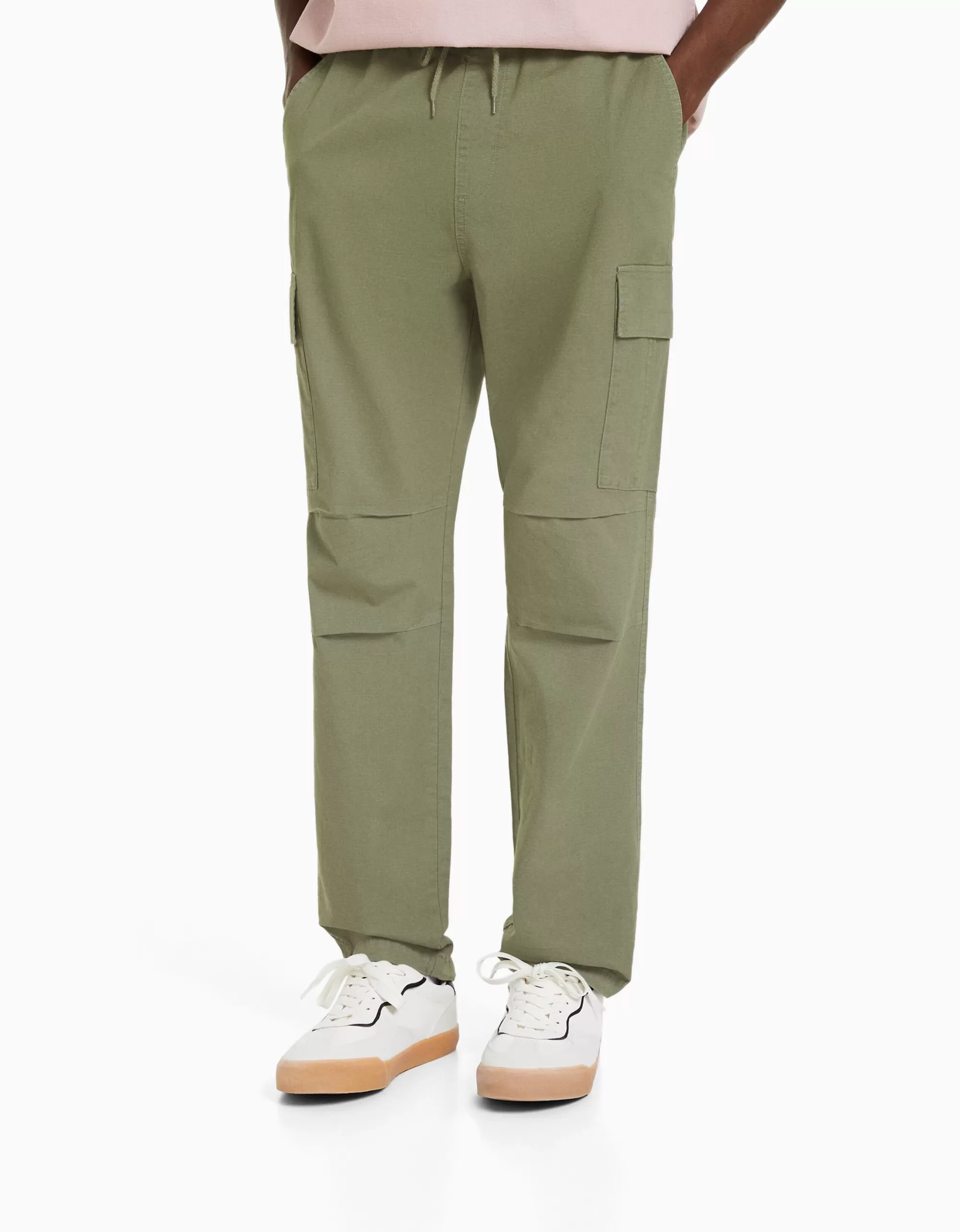 HOMBRE BERSHKA Pantalón cargo stoppers